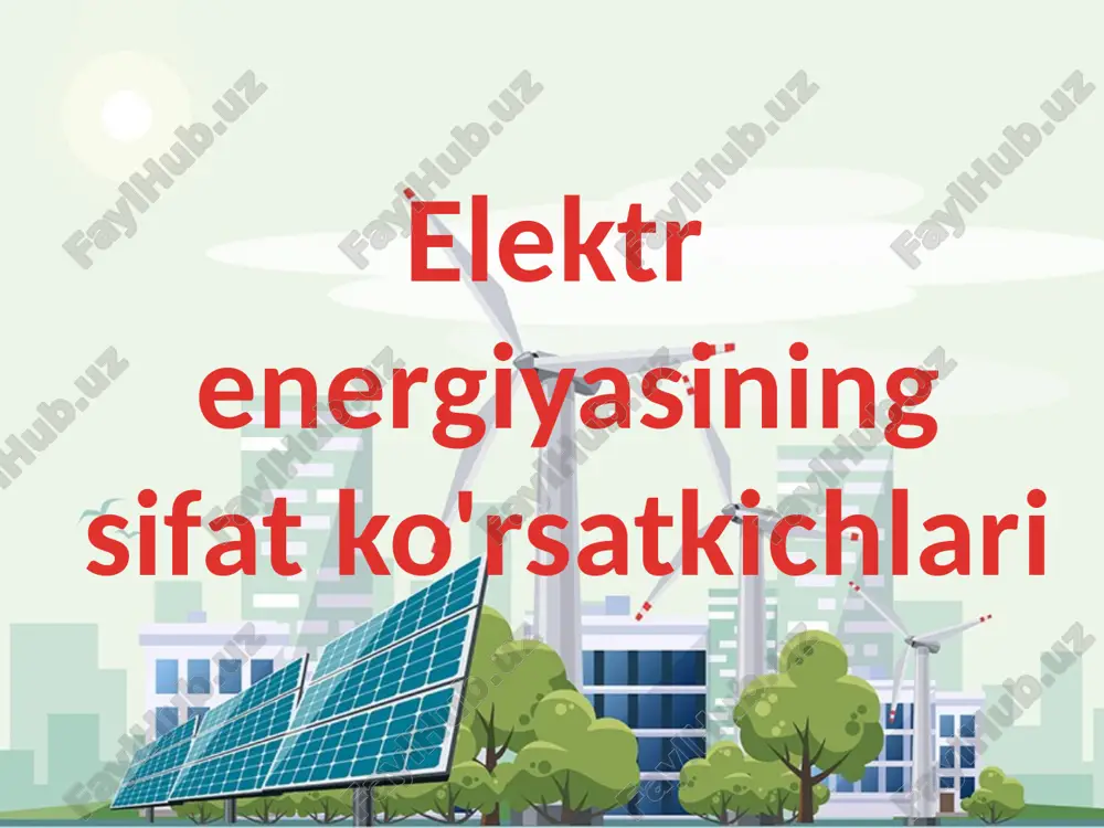 iyatlari quyidagilar : ular elektr energiyasining bevosita istemolchilaridan ancha uzoqda joylashgan bo’ladi, shu sababdan asosan yuqori va o’ta yuqori kuchlanishdagi quvvat berish va stansiyani blok prinsipida qurish imkoniyatini beradi. zamonaviy kes ning quvvati shundayki, ularning har biri mamlakatning yirik bir hududini elektr energiyasi bilan taminlaydi. bu tipdagi elektr stansiyalarni davlat rayon elektr stansiyasi – gres deb atalishi sabablaridan biri ham shundadir. blok go’yo asosiy va yordamchi asbob-uskunalarga hamda boshqarish markazi – blokli shitga ega bo’lgan aloxida elektr stansiyani tashkil etadi. odatda, texnologik liniya bo’yicha qo’shni bloklar o’rtasida bog’lanish ko’zda tutilmaydi. issiqlik elektr markazlari bu turdagi elektr stansiyalari sanoat korxonalari va shaharlarni issiqlik hamda elektr energiyasi bilan markazlashgan usulda taminlash uchun mo’ljallangan. ular ham kes lar kabi issiqlik stansiyalari bo’lib, turbinalarda “ishlatib bo’lingan” bug’ning issiqligidan sanoat ishlab chiqarish ehtiyoji, shuningdek, isitish, havoni konditsionerlash va issiqlik suv bilan ta’minlash uchun foydalanilishi bilan kes lardan farq qiladi. energiyaning ma’lum turi elektr energiyaga aylantirilishiga …