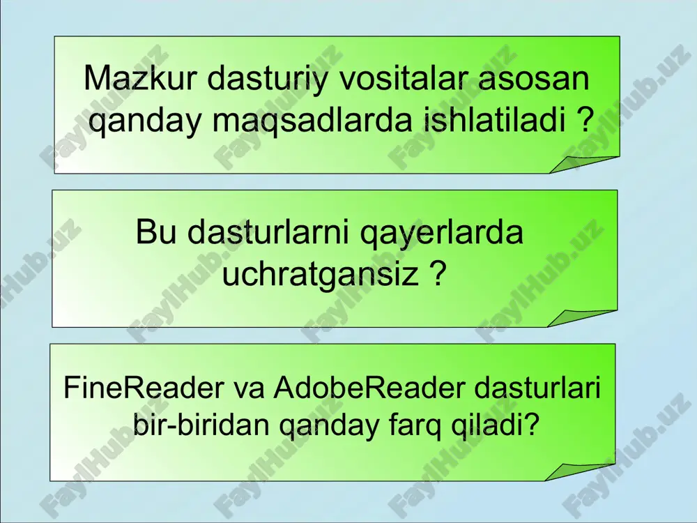adobereader va finereader dasturlarida ishlash - Page 2