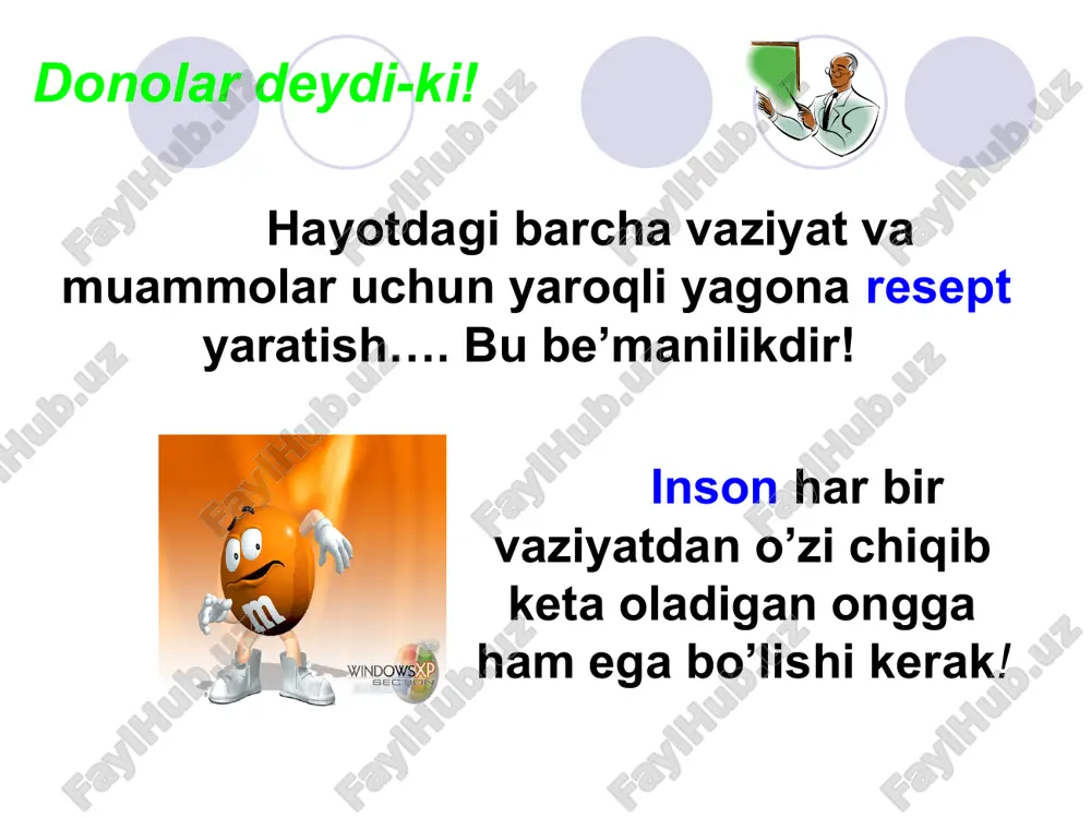 mmasi skaner orqali hosil qilingan tasvirlarni saqlaydi jpg faqat to’liq rangli tasvirlarni kichik hajmda saqlash uchun mo’ljallangan gif faqat indekslanjan tasvirlarni global tarmoqda jo’natish uchun mo’ljallangan kompyuter grafikasi axborotni grafik shaklda ishlab chiqish, taqdim etish, unga ishlov berish hamda grafik ob’yektlar orasida bog’lanish o’rnatishdir. umuman olganda kompyuter grafikasi uch guruhga bo’linadi ular quyidagilar! bunday grafikaning asosini nuqtalar va piksellar tashkil etadi. tasvirlarni oson va sifatli tahrir etish imkonini beradi. (paint, photoshop) bunday grafikaning asosiy elementi chiziqdir. tasvir chiziqni ifodalovchi formulalar orqali hosil qilinganligi uchun xotiradan kam hajmni egallaydi. (corel draw, adobe illyusrtrator) bunday grafikaning asosi dasturlashdir. tasvirlar tenglamalar va hisoblashlar orqali hosil qilinadi va dasturlar bilan boshqariladi. umuman xotiradan joy egallamaydi. (o’yin dasturlari, mult’filmlar) rastrli grafika vektorli grafika fraktal grafika tasvir formatlarini o’zgartirish rang turlari? 2. indekslangan rang nimrang tasvir muvofiqlikni aniqlang! 3. to’liq rangli tasvir a) 256 xil ranglar bilan ishlash imkoniyatiga ega. bitta pikselni ifodalash uchun 8 yoki …