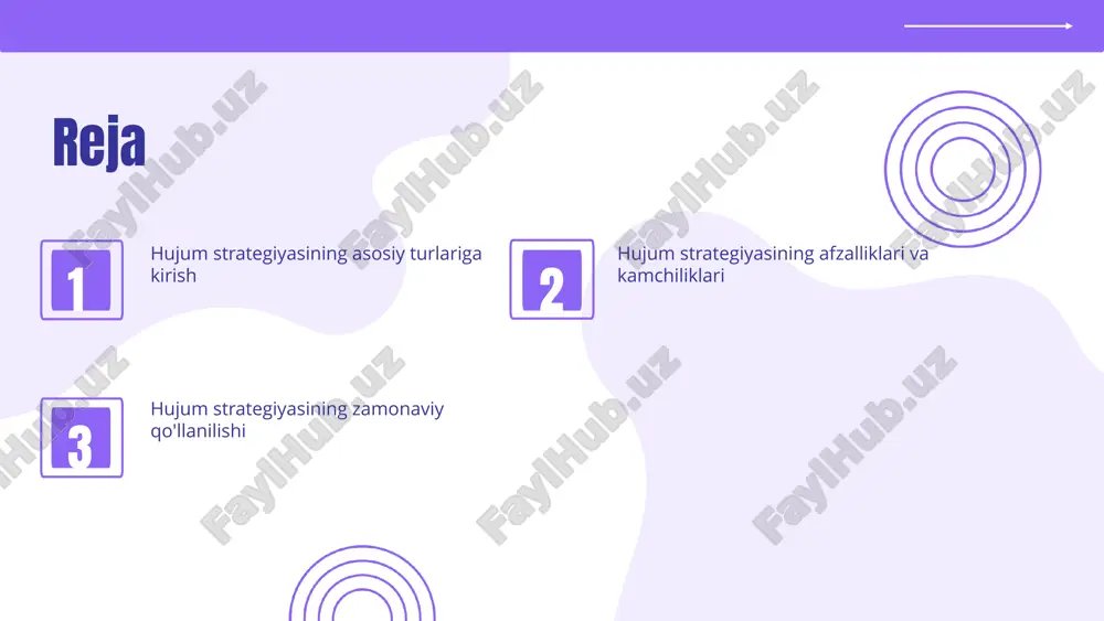 rqali raqibni zaiflashtirish. - o'zgaruvchan muhitda harakat qilish, strategik moslashuvchanlikni ta'minlaydi. - hujum strategiyalarining muvaffaqiyatli amalga oshirilishi uchun vaqtni to'g'ri tanlash va raqibning harakatlarini oldindan taxmin qilish muhim ahamiyatga ega. photo by linkedin sales solutions on unsplash hujum strategiyasining asosiy turlari: xavf va muammolar hujum strategiyalarining xavf-xatarlari hujum strategiyalarida xavflarni tahlil qilish muhimdir. ushbu jarayonda strategiyalarning kechikishlari va potentsial muammolarini aniqlash lozim. muammolarni aniqlash va ularni bartaraf etish yo'llari muammolarni hal qilish uchun innovatsion yondashuvlar va samarali strategiyalarni ishlab chiqish zarur. buning uchun amaliy choralar ko'rish lozim. hujum strategiyasining asosiy turlari: kelajakdagi tendensiyalar kelajakda hujum strategiyalarining rivojlanishi texnologiyalarning tez sur'atda o'zgarishi va global ijtimoiy-iqtisodiy sharoitlar bilan bog'liq. yangi texnologiyalar, masalan, sun'iy intellekt va katta ma'lumotlar, hujum strategiyalarini yanada murakkablashtiradi va ularning samaradorligini oshiradi. internet orqali ma'lumotlar oqimi va ijtimoiy tarmoqlar hujumchilarga yangi imkoniyatlar taqdim etmoqda. innovatsiyalar hujum strategiyalarining ijtimoiy va iqtisodiy jihatlarini ham o'zgartirmoqda. masalan, yangi texnologiyalar orqali hujumchilarning resurslari …