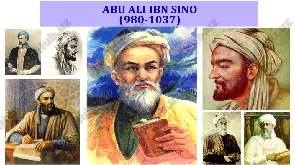 ur asarlari, geometriya, astronomiya, oʻsimlik, hayvonot olami, mantiqqa oid risolalari, “hayy ibn yaqzon” falsafiy qissasi soʻngti yillarda yozilgan. u isfahonda rasadxona qurish bilan mashgʻul boʻldi. umrining soʻngti yillarida feodal urushlar kuchayib ketganligi, ijtimoiy-siyosiy hayotda oʻzi ham faol qatnashganligi tufayli u isfahon, ray, hamadon shaharlari orasida sarson-sargardonliqda yurib, 1037 yil 18 iyunda isfahon shahrida 57 yoshida qulunj kasalligidan vafot etdi. o’rta osiyoning mashhur qomusiy allomasi va faylasufidir. buxorolik ibn sino (avisenna) 300 dan ortiq asar muallifidir. ularning orasida «tib qonunlari» va «bilim kitobi»,”donishnoma”, “xay ibn yakzon”ayniqsa keng dovruq qozongan. ibn sino merosining tahlili uning ilmiy qiziqishlari doirasi benihoyat keng, u tom ma’noda qomusiy bilimlar egasi bo’lganidan dalolat beradi. ibn sino fanlarning ularni tadqiqot obyektlariga ko’ra ajratishga asoslangan tasnifini taklif qilgan. uning fikricha, falsafaning vazifasi mavjudotni, ya’ni barcha narsalarni kelib chiqishini, o’zaro munosabatini o’rganishi lozim. bu olam yaxlit murakkab borliq deydi. u borliqni ikkiga bo’ladi. 1. zaruriy vujud, ya’ni xudo. 2. imkoniy …