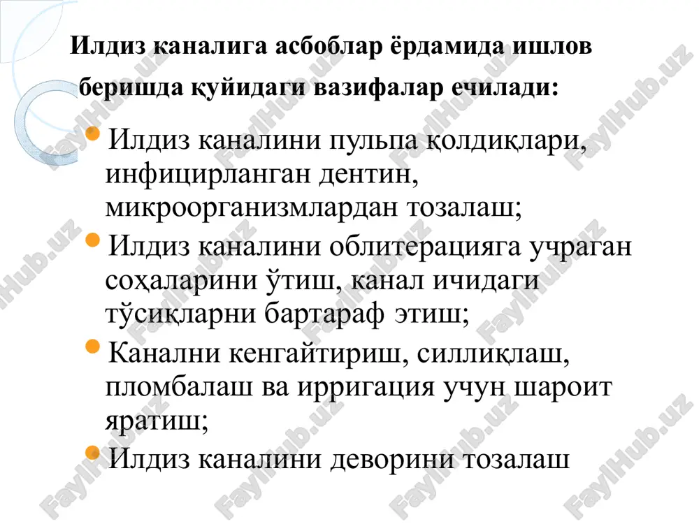 ildiz kanallariga asbob yordamida ishlov berish - Page 2