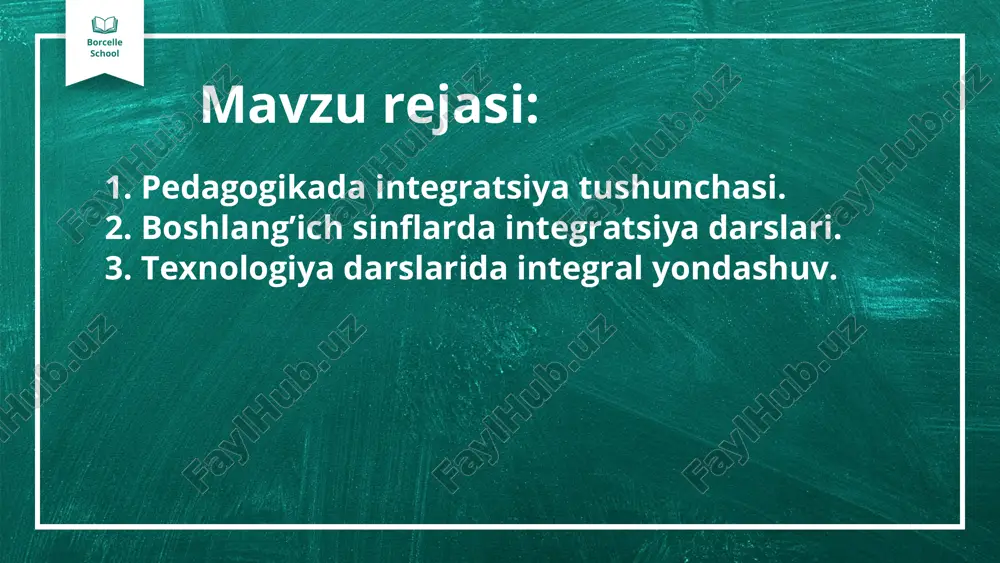 dashuv asosida boshlang'ich sinf o'quchilarida mantiqiy fikrlash qobiliyatini rivojlantirishda innovatsion-metodlardan foydalanilganligini ta"kidlash muhim bo'lib, biz quyidagilardan foydalandik (1-rasm): intellektual jarayonlar, ular fikrlash, mulohaza yuritish, asoslash, isbotlash holatlarini uyg'otadi (analiz, sintez, umumlashtirish, taqgoslash); emotional jarayonlar (muvaffaqiyat, xursandchilik, o'z yutuqlaridan faxrlanish, faoliyatdan qoniqishni boshdan kechirish); 3) tartibga soluvchi jarayonlar (kuchlarni jamlash sifatida irodaviy intilishlar, maqsadga yo'nalganlik, qaror qabul qilish, tirishqoqlik, qat' iyatlilik, diqqat); 4) ijodiy jarayonlar, ular tasavvur, xayolot, yangi obrazlarni, modellarni yaratish va b.q. 01 02 borcelle school integratsiyalashgan ta'lim tizimining asosi bo'lgan faoliyatga asoslangan yondashuv o'qituvchiga aniq uchinchi, eng muhim bolalar tafakkur turini rivojlantirishga imkon beradi. o'qituvchining integratsiyani kengaytirish va chuqurlashtirish bo'yicha faol ishi boshlang'ich sinf o'quechilarini o'qitish va tarbiyalash, ularning ijodiy fikrlash faoliyatini shakllantirish muammolarini kompleks hal qilishning muhim usullaridan biridir. ushbu jarayon ijodiy fikrlaydigan o'qituvchiga mukammallikni o'qitishning haqiqiy cho'qqilariga chiqishga imkon beradi 01 02 borcelle school ta’lim integratsiyasi chuqur ildizi klassik pedagogikaga borib taqaladi va o‘zaro fanlararo bog‘liqlik, …