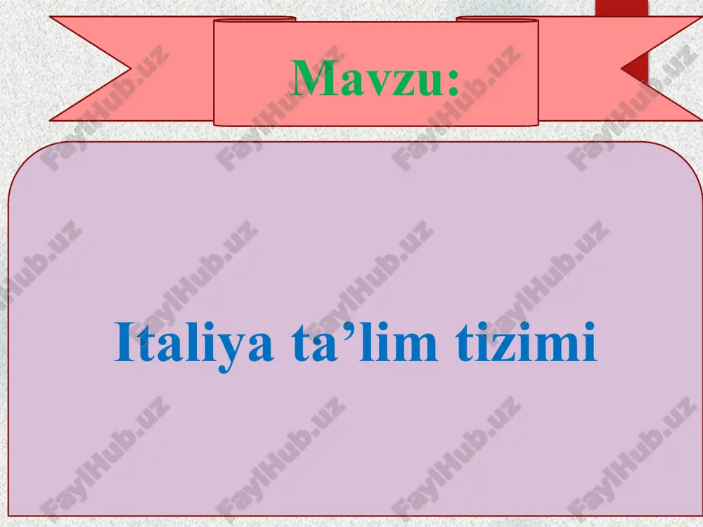 natijalariga ko'ra, o'quvchilar boshlang'ich maktablarning sertifikatlarini olishadi va keyin o'rta maktabda o'qitishadi va bu o'quv o'n to'rt yil davom etadi. ushbu bosqichda abituriyentlarga italyan tili, tarixi, geografiyasi, arifmetika va tabiiy fanlar, chet tili, san'at, musiqa o'qitiladi. har o'quv yilining oxirida talabalar "o'tgan yoki o'tmagan" deb baholangan imtihonlarni topshirishadi. talaba o’rta maktabni tugatgandan so'ng, u arifmetikadan va chet tilidan yozma, boshqa fanlardan og'zaki imtihon topshiradi. sertifikatni olgan holda maktablar, abituriyentlar oliy o'rta maktab tizimiga kiruvchi turli xil o'quv yurtlariga borishlari mumkin. bu kasb-hunar o'quv yurtlari (texnik institutlar, texnikumlar, san'at maktablari) va litseylar. ular u yerda 14 yoshdan 19 yoshgacha o'qishadi. italiya universitetlariga kirishga tayyorgarlik tayyorgarlik jarayoni litseylarda olib boriladi va quyidagi turlarga bo'linadi: klassik texnik tabiiy fanlar litseylarning o'quv tizimiga italyan adabiyoti, lotin, matematika, fizika, fan, falsafa va tarix kiradi. o'quvchilar frantsiyadagi bac imtihonlariga o'xshash imtihonlarni topshirishadi, shundan so'ng ularga kollejga borishga imkon beradigan tayyorlik sertifikatlari beriladi. klassik litseyda besh yilga …