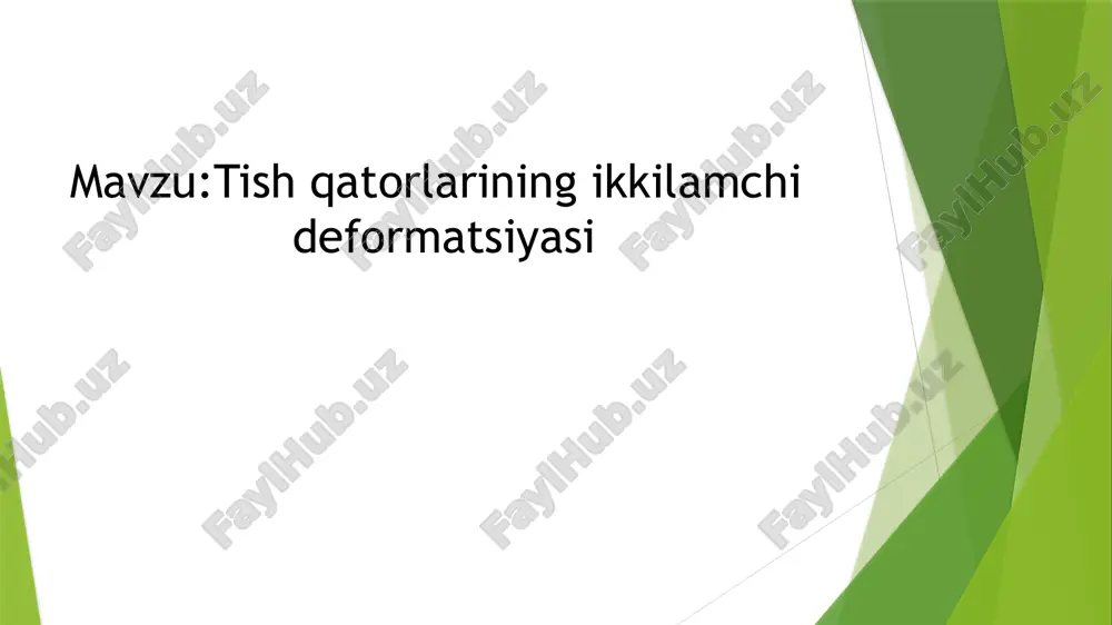 bogʻlash toʼgʻri boʻlarmikin ? 1880-yil popov tamonidan dengiz choʻchqa- sining kurak tishlari olib tashlangandan keyin tish jagʻ tizimining deformatsiyasi paydo boʻlishi aytib oʻtilgan. shuningdek , artikulyatsion muvozanat nazaryasi nomini olgan bu alomatni nazariy jihatdan tushun turishga harakat qilgan.gadon fonomeni deb atash mumkin emas . shunga qara- masdan ikkilamchi deformatsiyalar popov- hazon fonomeni bilan yuritiladi. chaynov tishlarning yoʻqotilishi natijasida pastki jagʻning distal surilishi. tishlarning ikkilamchi siljishiga nafaqat tish qatori nuqsonlarida,balki parodonto- patiyalar ,odontogen shishlar va funksional yuklanishlar vaqtidagi oʻzgarishlarni ham kiritish lozim. oʻziga hos boʻlgan tishlar harakati yoʻnalishining kelib chiqishini quydagicha izohlash mumkin: parodpatontogonistlarning yelpigʻichsimon tarqalishi kombinatsiyalangan(aralash) siljishga misol boʻladi. agar nuqson yuqori yon tishlarni olib tashlash natijasida kelib chiqsa ,u holda pastki tishlarning vertikal siljishi kelib .asosiy va yordamchi ontogonistlar yoʻqotilgan katta nuqsonlar holatida tishlar deyarli vertikal holatda siljiydi . yordamchi ontogonistlarni saqlab qolgan tishlar,old lunj doʻmboqchasi b-n nuqson tomonga egiladi. gonistlarini yoʻqotgan tishlarning vertikal yoʻnalishda siljishiga uning ikkita klinik …