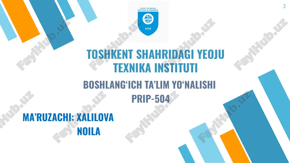 ida boshqariladi: ‹#› - maqsadga qaratilganligi va g‘oyaviy yo'nalganligi; -tarbiyaning insonparvarlashuvi; -tarbiyaning hayot, mehnat bilan bog'liqligi; -tarbiyaga yaxlit(kompleks) yondashuv; -jamoada tarbiyalash va jamoaga suyanib ish ko'rish; tarbiya jarayoni quyidagi tamoyillar asosida boshqariladi: ‹#› - shaxsga talabchanlik bilan hurmatni birga qo'shib olib borish; - o'qituvchilar, jamoat tashkilotlari va oilaning talab hamda tarbiyaviy ta’sirlarining birligi; -tarbiyalanuvchining yosh va individual xususiyatlarini hisobga olish; -tarbiya jarayonining tizimliligi va uzluksizligi. tarbiya qonuniyatlari - bu bir tomondan, ijtimoiy hodisa sifatida tarbiyaning xususiyatlari, ikkinchi tomondan, shaxsning rivojlanishi bilan bog‘liq bo'lgan barqaror aloqalar yig'indisi. tarbiya jarayonining quyidagi qonuniyatlari mavjud: ‹#› -ijtimoiy muhitning obyektiv va subyektiv omillariga bog'liqligi; -tarbiyaning shaxsning rivojlanishi bilan birligi va o‘zaro bog'liqligi; - faoliyat va munosabatni e’tirof etish shaxsning ijtimoiy ahamiyatga ega fazilatlarini shakllantirishning negizi va asosiy manbai; -tarbiyalanuvchilarning o'zaro tarbiyaviy ta’siri, o'zaro munosabatlari hamda faol faoliyati o‘rtasidagi bog'lanish; -tarbiya va o‘zini-o‘zi tarbiyalashning intensivligi; -tarbiyalanuvchining «ichki olami»ga ta’sir etishning intensivligi; -tarbiyalanuvchilarda verbal va sensomotor jarayonlarning …