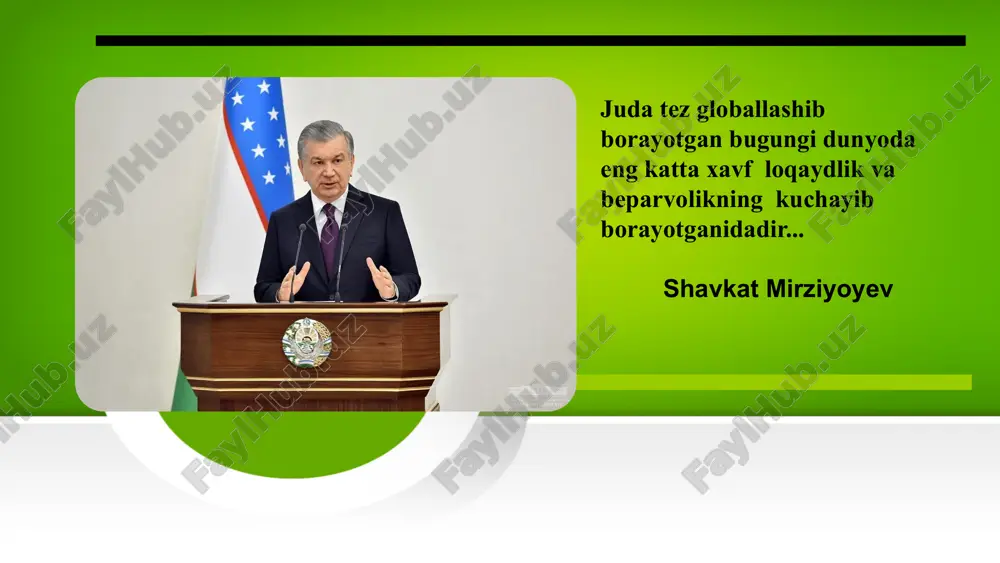 rish orqali sog’lom pedagogik jamoani shakllantirish. vazifa 01 03 02 04 demotivatsiga ega xodimlar bilan maktab rahbari, o‘rinbosarlar va psixolog birgalikda stressdan chiqarish va jamoaga qo‘shib yuborish chora tadbirlarini ishlab chiqish. xodimlar bilan o’quv tarbiya jarayoni haqida fikr almashib, takliflarini eshitish orqali xodimning tashkilot faoliyatida o‘z o‘rni bor ekanligini his qilishiga sharoit yaratish. turli psixologik treninglar va jamoaviy tadbirlarni muntazam o‘tkazib borish hamda tadbirlarda demotivatsiyaga ega xodimlarni ma’naviy qo‘llab quvvatlab borish. xodimlar bilan tizimli ravishda invidual suhbatlar olib borish va suhbatni psixologik tahlil qilish. shvetsiyada har bir pedagog xodimga nisbatan beqiyos inson resursi sifatida qaraladi va uni har doim olqishlash va maqtash kerak degan go‘ya ta’lim tizimida ustuvordir. bunday yondashuv xodimlarning demotivatsiyaga tushib qolishining oldini oladi. shvetsiya tajribasi buyuk britaniya tajribasi avstraliya tajribasi buyuk britaniyada oʻqituvchilar standartlari (teachers’ standarts) asosida oʻqituvchilarning kasbiy amaliyoti va xulq-atvori boʻyicha aniq tavsiyalar ishlab chiqilgan va bu standart ta’lim muassasalarida xodimlarning demotivatsiyaga uchrashlariga to‘sqinlik qiladi …