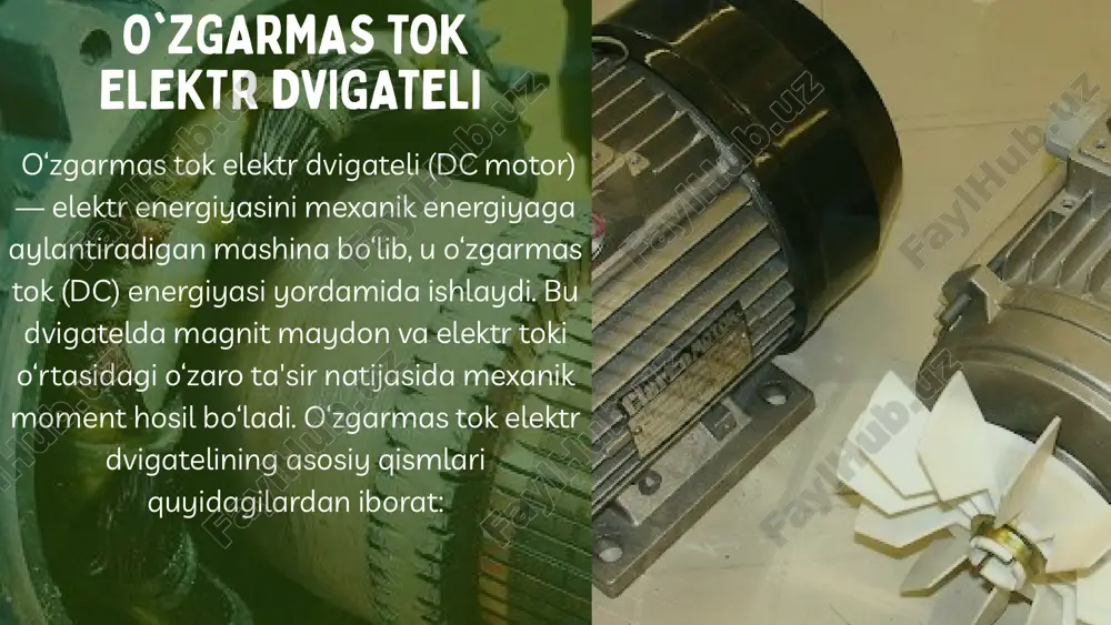 o‘zgarmas tok elektr dvigateli - Page 2