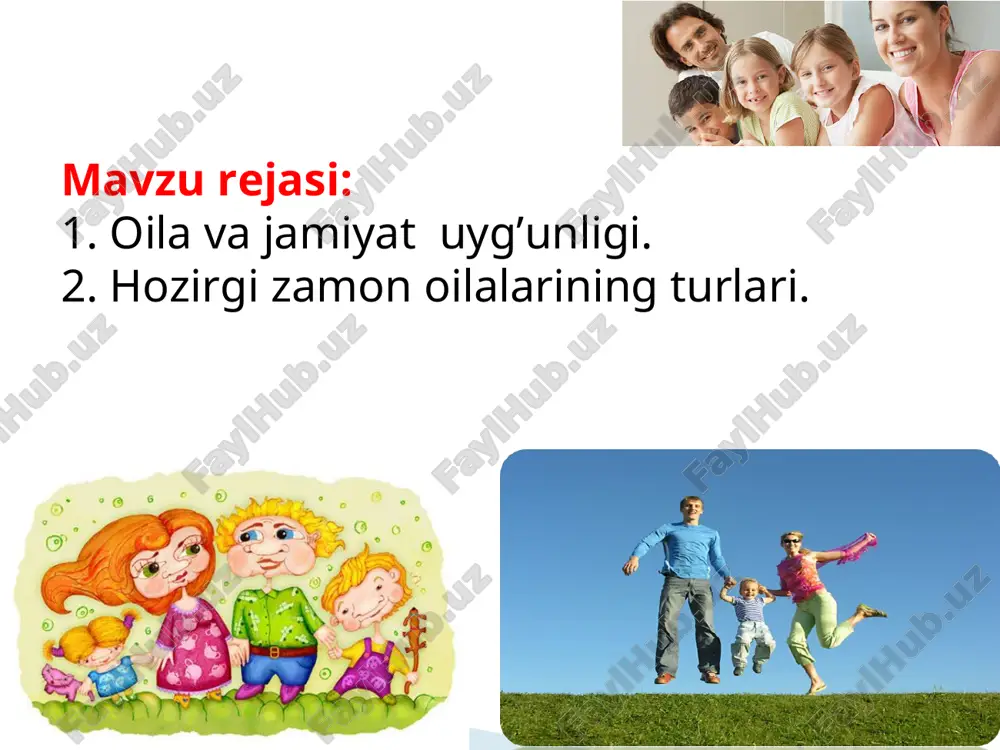 inlashi muhimdir muammolar va qarama-qarshiliklar quyidagilar bilan bog'liq: bir-birlarini himoya qilish, boshqa oila a'zolariga yordam berish uchun haddan tashqari intilish ("kechirimli, kechirimli giperprotektsiya va "haddan tashqari vasiylik"); ijtimoiy rivojlanishning ushbu bosqichida oila va unga qo'yiladigan ijtimoiy talablar haqidagi shaxsiy g'oyalarni o'zaro bog'lashning etarli emasligi (zamonaviy jamiyatning qarama-qarshiliklarini idrok etishda qiyinchiliklar). psixologik muammolar - o'ta kuchli oila ichidagi va umumiy ijtimoiy hayot omillari ta'sirida bir yoki bir nechta oila a'zolarining ehtiyojlaridan qoniqmaslik; -asosiy muammo-bolaning oiladagi mavqei va ota-onalarning unga bo'lgan munosabati; - nomaqbul oilalarda ota-onalar ko'pincha turli xil psixogen buzilishlarni namoyon qiladilar: o'zlarining noo`rin fazilatlarini bolaga o`tkazishga, shafqatsizlik va hissiy rad etish, ota-onalik his-tuyg'ularining rivojlanmaganligi va boshqalar. er va hotin hamda bolalar o'rtasidagi munosabatlarda oila a'zolarining manfaatlari, ehtiyojlari, niyatlari va istaklari ziddiyatli bo'lib, kuchli va uzoq davom etadigan salbiy hissiy holatlarni keltirib chiqaradigan sohalar mavjud; nikoh uzoq vaqt davomida o'zaro imtiyozlar va murosalar, shuningdek, uni ushlab turadigan boshqa omillar tufayli davom …