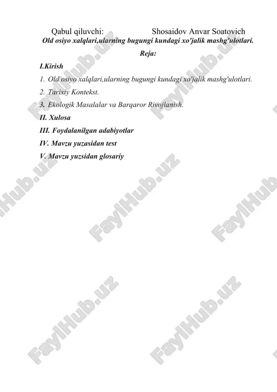 ligi) osiyodadir. bmt qabul qilgan tasnifga ko'ra osiyo quyidagi subregionlarga bo'linadi: ♦ sharqiy osiyo (xitoy, janubiy va shimoliy koreya mamlakatlari, mongoliya, yaponiya); ♦ g'arbiy osiyo (ozarbayjon, armaniston, bahrayn, gruziya, isroil, iordaniya, iroq, yaman, qatar, kipr, quvayt, livan, baa, ummon, falastin hududi, saudiya arabistoni, suriya, turkiya); ♦ janubi-sharqiy osiyo (bruney, sharqiy timor, vetnam, indoneziya, kambodja, laos, malayziya, myanma, singapur, tailand, filippin); ♦ janubiy osiyo (afg'oniston, bangladesh, butanhindiston, eron, maldiv, nepal, pokiston, shri-lanka); ♦ markaziy osiyo (qozog‘iston, qirg'iziston, tojikiston, turkmaniston, o‘zbekiston). osiyoda 4,227 mln. aholi yashaydi (2012) va bu ko‘rsatkich yer yuzining 60,6 foiz aholisini tashkil etadi. xxr va hindiston mamlakatlarining aholisi qo‘shib hisoblaganda butun dunyo aholisining 40 foizni tashkil qiladi. mintaqadagi 7 davlat 100 mln. dan ortiq aholiga ega (yuqorida nomlari zikr qilingan mamlakatlardan tashqari - indoneziya, pokiston, bangladesh, yaponiya va filippin). hozir osiyoda etnik taraqqiyot jihatidan turli.pog‘onada turgan mingdan ortiq xalqlar yashaydi. 1 mln. dan ortiq 90 xalq 2400 mln. …