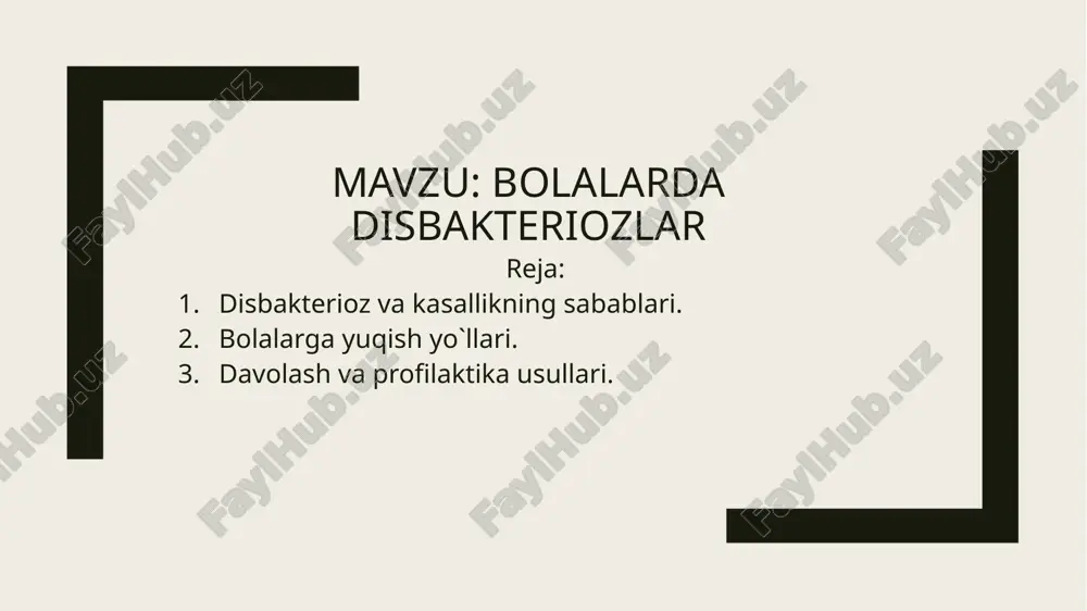 mol qorin «qurullashi» namoyon bo’lishi mumkin. birinchi bosqich disbakteriozi oziq-ovqat yoki suv turining o’zgarishi tufayli rivojlanadi. sababchi omil mikrofloraning mustaqil tiklanishi bilan bartaraf bo’ladi. ikkinchi bosqich ich qotishi yoki ich ketishi kuzatiliadi, ishtahaning pasayishi, og’izda yoqimsiz ta’m sezilishi, ehtimol, ko’ngil aynishi va qayt qilish kuzatiladi. bunday alomatlar ichak mikroflorasining sezilari o’zgarishlarida kuzatiladi, bu holat antibiotiklarni qabul qilish yoki oziq-ovqatdan zaharlanish tufayli rivojlanadi. uchinchi bosqich ichakda og’riqlar paydo bo’ladi, axlat bilan hazm bo’lmagan ovqat qismlari chiqishi kuzatiladi, ikkinchi bosqichda aytib o’tilgan alomatlarning kuchayishi qayd qilinadi. ushbu bosqichdagi disbakterioz ichak devorlarining yallig’lanishi, ovqat hazm qilish jarayonining buzilishiga olib keladi. jiddiy asoratlarni oldini olish uchun dori-darmonlar bilan davolanadi. to’rtinchi bosqich oldingi bosqichlardagi alomatlar, uyqusizlik, apatiya, tushkunlik kuzatiladi. ichak mikroflorasining deyarli butunlay o’zgarishida anemiya va avitaminoz rivojlanadi. malakali davolashsiz to’rtinchi bosqich disbakterioz jiddiy infektsion kasalliklarga olib kelishi mumkin. ichak mikroflorasi buzuqligi bilan axlatni vizual tahlil qilish shuningdek, ichak disbakteriozida ichak patologiyasi tabiatiga alohida e’tibor …