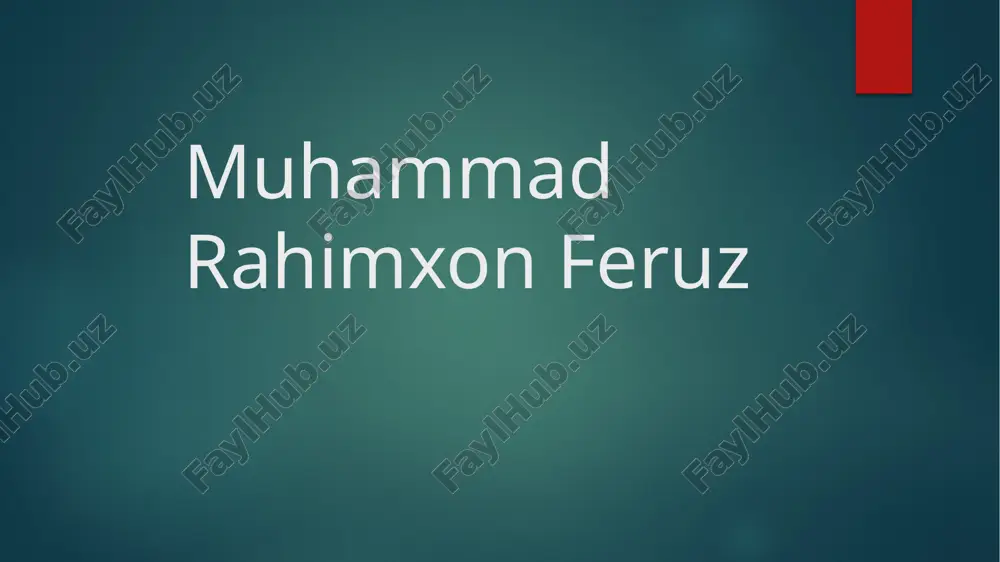 d egasi (matniyoz) komil xorazmiy oddiy xattotlikdan muhammad rahimxon zamonida mirzaboshilik lavozimiga ko’tarildi. 1873 yilda esa devmansabiga tayinlandi. komil xorazmiy «rost» maqomiga bastalagan «murabbai komil» va «peshravi feruz» ayni zamonda ham mashhur. muhammad rizo ogahiyning «iqboli feruziy» (yoki «shohidi iqbol») nomli tarixiy asari feruz hukmronlik qilgan davr voqealariga bag’ishlangan. ogahiy, komil xorazmiy, rojiy va boshqa adiblar ko’plab asarlarni fors-tojik tilidan o’zbekchaga tarjima qilganlar. atoqli tarjimashunos n. komilov to’g’ri ta’kidlagan kabi bu davrda xorazm tarjimachilik maktabi paydo bo’lgan edi. bu vaqtga kelib «mahfiloro», «badoe’ul vaqoe’», «haft kishvar», «vomiq va uzro», «mehru moh», «bahori donish», «chor darvish», «anvori suhayliy», «shohnoma», «guliston», «ahloqi muhsiniy» kabi asarlar fors-tojik tilidan o’zbekchaga o’girildi. muhammad rahimxon ii xivada toshbosma tashkil etib, kitob chop etishni ham yo’lga qo’ygan. feruz hukmronlik qilgan davr g’oyatda alg’ov-dalg’ov bo’lib, xonliklar orasida o’zaro nizo kuchli edi. buxoro amirligi, qo’qon xonligi, xiva xonligi orasida birlik yo’q edi. mana shu qarama-qarshiliklardan chor rossiyasi ustalik bilan …
