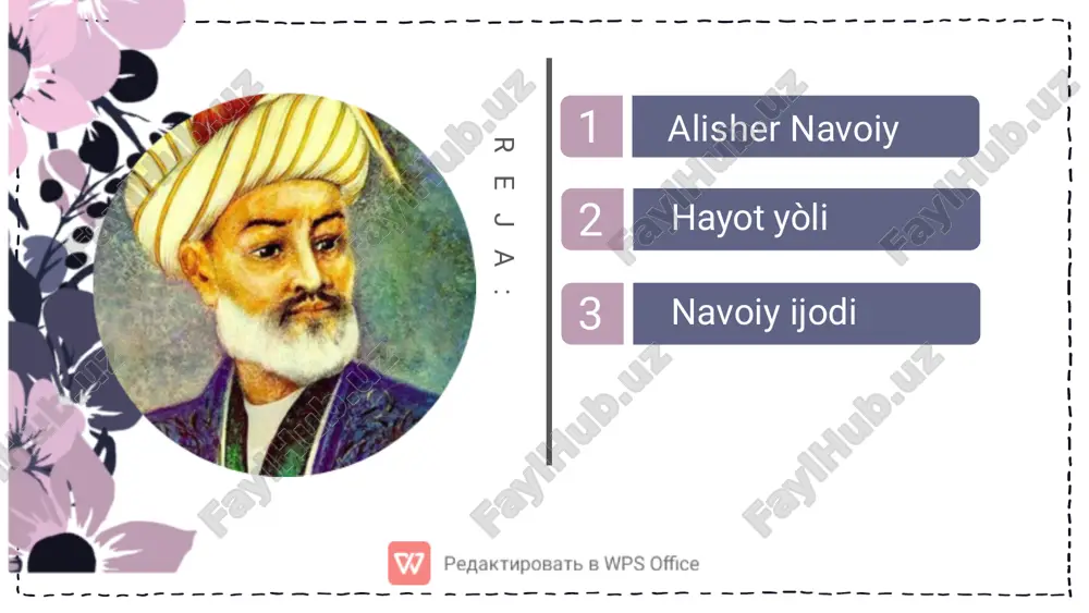 , “farhod va shirin”, “layli va majnun”, “sab’ai sayyor” (“yetti sayyora”), “saddi iskandariy” (“iskandar devori”). navoiyning “hamsa”si mazkur janrda yaratilgan turkiy tildagi birinchi asar hisoblanadi. u - turkiy tilida ham bu kabi yirik ko‘lamdagi asar yaratilishi mumkinligini isbotlab berdi. haqiqatan ham, navoiy chig‘atoy tilida (eski o‘zbek tili) ham fors-tojik adabiyoti bilan bir darajada turuvchi asar yaratish mumkinligini isbotlashga harakat qilgan. va u o‘zining besh hazinasi orqali buning uddasidan chiqqan. navoiy musulmon sharqining, deyarli barcha janrlarida o‘z qalamini sinab ko‘radi va o‘z ovozi, o‘z uslubi borligini ko‘rsata oladi. sharq adabiyotida “layli va majnun” mavzusida 120 dan ziyod doston yaratilgan. navoiy ham shaxsiy yondashuvi ila ushbu mavzuda doston yozadi. dostonda layli va majnun o‘rtasidagi sevgi bayon qilinadi. o‘z ifodasida navoiy odamiylik va so‘fiylik sevgisini sharhlashga harakat qilgan. o‘zining so‘fiylik qarashlarini navoiy, shuningdek, “farxod va shirin”, “hayrat ul-abror” dostonlarida ham ifodalagan. uning dostonlarida so‘fiylik mavzusi umumfalsafiy darajaga ko‘tarilgan. text title o‘zining ijtimoiy va …