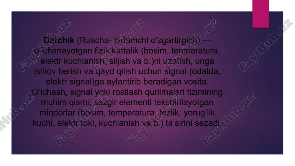 ori ulanishi ikkita mashhur sensor — dht11 , dht22 — namlik va haroratni o'lchash uchun mo'ljallangan arzon echim, oddiy sxemalar va o'rganish uchun juda yaxshi. termistor, sig'imli sensor dht11 va dht22 ning asosidir. ichki chip adc - ni bajaradi, chiqishda har qanday mikrokontroller tushunadigan "raqam" beradi. dht11 dht22 dan o'lchov diapazoni va ovoz berish chastotasi bilan farq qiladi: namlik — dht11 uchun 20-80% va dht22 uchun 0-100% ; harorat dht11 uchun 0°c dan +50°c gacha va dht22 uchun -40°c dan +125°c gacha; sensor havo namligini 0...99,9% oralig'ida, ±2% xato chegarasi bilan, shuningdek -40...80 °c dan ±0,5 °c gacha bo'lgan haroratni o'lchaydi. besleme zo'riqishida 3,3...5,5 v bo'lishi mumkin, bundan tashqari, sensor kam quvvat sarflaydi, uyqu rejimida iste'mol oqimi atigi 15 ma ni tashkil qiladi. sensor bilan aloqa bitta simli chiziq orqali amalga oshiriladi, aloqa protokoli 1-simga o'xshash, ammo soddalashtirilgan. dht22 sensori o'zidan oldingi dht11 dan o'lchanadigan miqdorlarning kengroq diapazoni bilan farq …