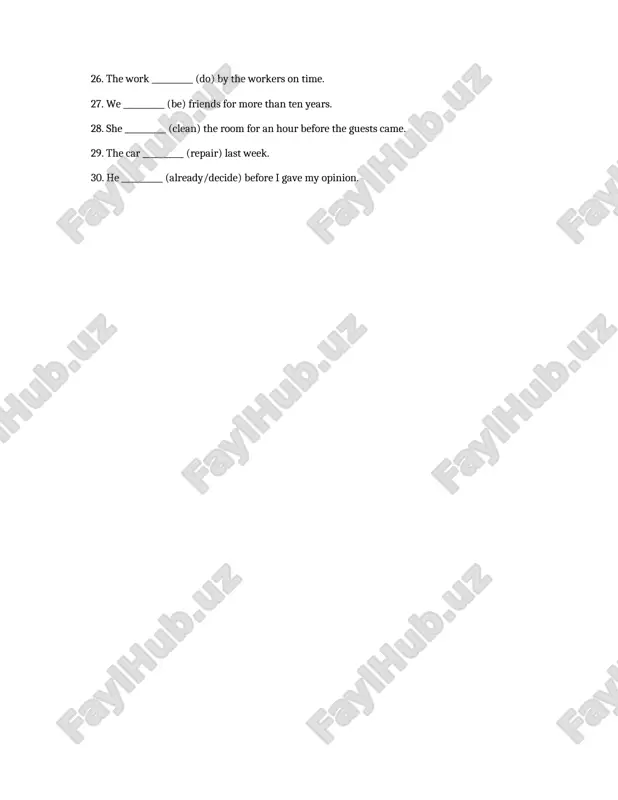 ingliz tilida gap filling mashqi - Page 2