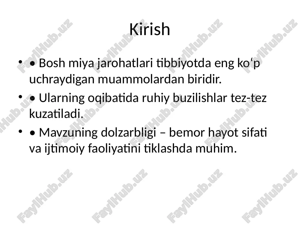 bosh miya jarohatlaridagi ruhiy buzilishlar - Page 2