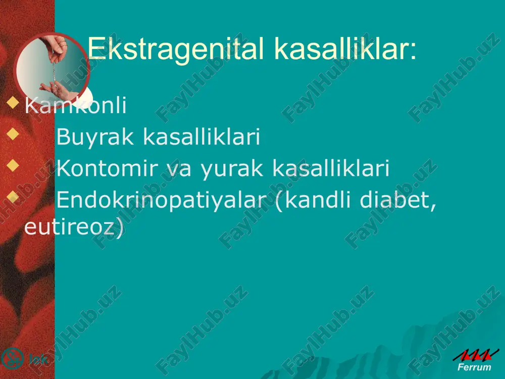 eskolko povishaet absorbtsiyu, a vino sushestvenno povishaet absorbtsiyu negemovogo jeleza. k ligandam, zatrudnyayushim vsasivanie negemovogo jeleza, otnosyatsya tannini i polifenoli. tannini obrazuyu bolshie molekulyarnie kompleksi s jelezom. chay bolee chem na polovinu snijaet absorbtsiyu jeleza iz pishi, a kofe mojet neskolko zamedlit absorbtsiyu negemovogo jeleza. polifenoli prisutstvuyut v dostatochnix kolichestvax vo mnogix ovoshnix produktax. v chechevitse, baklajanax i shpinate polifenoli soderjatsya v bolshom kolichestve, poetomu jelezo v etix produktax obladaet nizkoy biodostupnostyu.. drugim ingibitorom absorbtsii jeleza yavlyaetsya fosfoprotein, prisutstvuyushiy v yaichnom jeltke. shiroko rasprostranennaya pishevaya dobavka - etilendiamintetrauksusnaya kislota (edta), kotoraya v kachestve konservanta soderjitsya vo mnogix produktax, takje snijaet biodostupnost negemovogo jeleza. temir surilishi balanslangan ovqat rasioni orqali organizmga 10-20 mg sutkasiga temir kiradi , lekin faqat 10-12%, ya'ni 1-2 mg temir s¢riladi. gemli temir juda yaxshi s¢riladi- 17-22 %, gem b¢lmagan temirga qaraganda -1-7 % k¢krak sutidagi temir s¢rilishi maxsus mexanizm orqali 38-49 % tashkil qiladi lek ferrum …