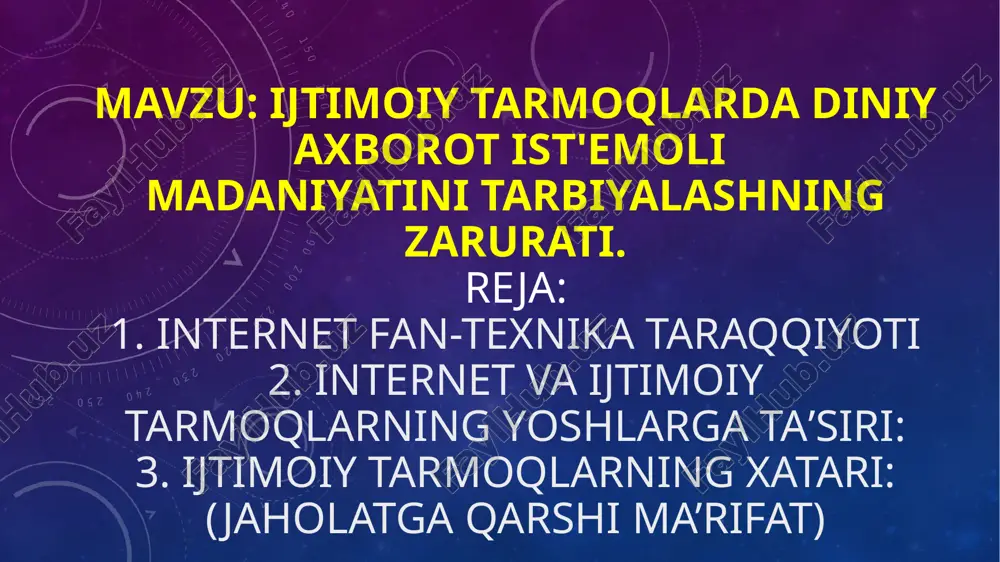 xususan, ma'lumotlarda keltirilishicha, bugungi kunga kelib, internet tarmog'ida ma'naviy axloqiy tubanlikni targ'ib etuvchi sahifalarning soni bir necha yuz millionni tashkil etgan. ijtimoiy tarmoq — bu qiziqishlari oʻxshash yoki oflayn aloqaga ega boʻlgan odamlar oʻrtasida muloqot qilish, tanishish, ijtimoiy munosabatlar yaratish uchun, shuningdek, koʻngilochar (musiqa va filmlar) va ish maqsadlarida ishlatiladigan onlayn platforma. ijtimoiy tarmoqlar bizning hayotimizga qanday ta'sir qiladi. ijtimoiy media platformalari bizning bir-biriga bog'langan dunyomizning yurak urishiga aylandi. turli xil kelib chiqishi va yosh guruhlarini qamrab olgan milliardlab odamlar ushbu platformalarni hayotlarining ajralmas qismi sifatida qabul qilishdi. quyida o'rtacha odam va ularning ijtimoiy tarmoqlardan har kuni foydalanishi bo'yicha 2023 yilgi yangilangan statistik ma'lumotlar keltirilgan: ijtimoiy tarmoq foydalanuvchilari soni: dunyo bo'ylab 4.8 milliard ijtimoiy tarmoq foydalanuvchisi bor, bu dunyo aholisining 59.9 foizini va barcha internet foydalanuvchilarining 92.7 foizini tashkil qiladi. ijtimoiy tarmoqlarda o'rtacha kunlik vaqt: o'rtacha odam kuniga 2 soat 24 daqiqa vaqt sarflaydi. eng ko'p foydalaniladigan ijtimoiy tarmoqlar: eng …