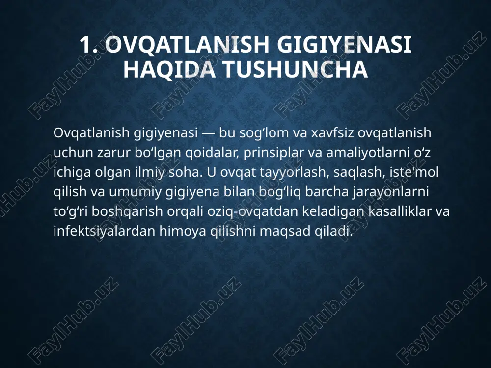 si bolalar va o‘smirlarda ovqatlanish gigiyenasi — ularning sog‘lom o‘sishi va rivojlanishini ta'minlash, kasalliklar va ovqatdan keladigan infektsiyalardan himoya qilish uchun juda muhimdir. ushbu yosh guruhlarida ovqatlanish gigiyenasi quyidagi asosiy jihatlarga e'tibor qaratadi: 1. to‘g‘ri ovqatlanish va balansli dieta: bolalar va o‘smirlar uchun kerakli oziq moddalar (proteinlar, uglevodlar, yog‘lar, vitaminlar va minerallar) to‘g‘ri miqdorda va balansda bo‘lishi zarur. ular tez rivojlanayotgan yoshda bo‘lganligi sababli, ovqatda yetarli miqdorda ozuqa moddalari, xususan, kaltsiy, temir, vitamin d va boshqa mikronutriyentlar mavjud bo‘lishi kerak. sut mahsulotlari, sabzavotlar, mevalar va to‘liq donlar bolalar va o‘smirlarning ovqatlanishida muhim o‘rin tutadi. 2. gigiyena qoidalariga rioya qilish: qo‘l yuvish: ovqatdan oldin va keyin, ayniqsa hojatxonaga borishdan so‘ng qo‘lni toza suv va sovun bilan yuvish juda muhim. ovqat tayyorlash va saqlash: o‘smirlar va bolalar oziq-ovqatni to‘g‘ri tayyorlash va saqlashda yordam berishlari kerak. mahsulotlarni to‘g‘ri yuvish va pishirish haroratiga rioya qilish zarur. qoldiq ovqatni to‘g‘ri saqlash va uni uzoq vaqt …