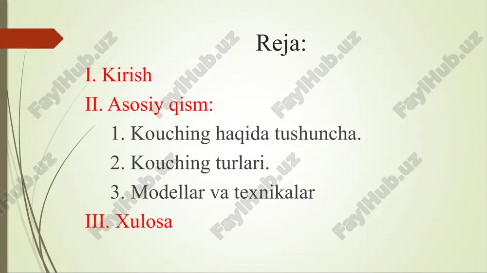 yo'naltirishdir. siz o'zingizni hayotingizning rejissyori sifatida his qila boshlaysiz, ssenariyni o'zgartirasiz va maqsadlaringizga tezroq erishasiz. murabbiylik har bir talaba topshiriqdan tashqari, uni hal qilish uchun zarur bo'lgan hamma narsaga ega ekanligiga ishonishga asoslanadi. turli sabablarga ko'ra javob topishning iloji yo'q - cheklangan munosabat, stereotiplar va o'ziga ishonchsizlik aralashadi. murabbiy bilan hamkorlik qilish jarayonida ilgari foydalanilmagan ichki resurslar ochiladi. siz barcha qobiliyatlaringizni faollashtirasiz va samaraliroq harakat qilasiz. bir muncha vaqt o'tgach, talaba o'z maqsadlariga erishish uchun murabbiy endi kerak emasligini tushunsa, bu birgalikdagi ish natijasining ko'rsatkichidir. jon uitmor murabbiylikni ish faoliyatini yaxshilash uchun inson salohiyatini ochish jarayoni deb biladi. karen vayssning ta'kidlashicha, ushbu turdagi mentorlik mijozlarga o'z hayotida yetakchi bo'lish uchun ongli qarorlar qabul qilish imkoniyatini beradi. miles dauni murabbiylikni ishlarni osonlashtirish san'ati deb ataydi. terminning kelib chiqishi hozirgi kunda kouching atamasi hammaning og'zida. uning kelib chiqishi haqida munozaralar mavjud. ikkita asosiy versiya mavjud. inglizlar venger tilidan "kouch" ni olishdi. "kochsi" …