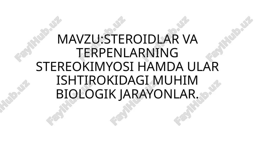 yong'inlarining saqlanib qolgan kulida topilgan. daraxt qurbaqalaridan ajratilgan alkaloid bo'lgan tabiiy organik xlorli epibatidin kuchli og'riq qoldiruvchi ta'sirga ega va yangi og'riq qoldiruvchi vositalarni tadqiq qilishni rag'batlantiradi. qurbaqalar epibatidinni oziq-ovqatlari orqali oladi va keyin uni teriga ajratadi. oziq-ovqat manbalari qoʻngʻiz, chumolilar, oqadilar va pashshalardir. steroidlar – kimyoviy tabiatiga koʻra izoprenoidlarga mansub organik birikmalar sinfi. steroidlar tirik tabiatda keng tarqalgan, mikroorganizm, oʻsimlik va hayvonlarda koʻplab uchraydi. barcha steroidlar steran uglevodorodlarining hosilalaridir, biogenetik jihatdan esa skvalendan hosil boʻladi. steroidlar – optik faol kristall moddalar, organik moddalarda suvga qaraganda yaxshi eriydi. tabiiy steroidlar quyidagi sinflarga boʻlinadi: sterinlar, oʻtsafro kislotalari, steriod gormonlar (androgen gormonlar, androgenlar, kortikosteroidlar, estrogen gormonlar), yurakfaol steroidlari, yurak glikozidlari, bufogeninlar, steroid sapogeninlar (saponinlar) va steroid alkaloidlar. tabiiy steroidlardan tashqari, koʻp sonli „sintetik steroidlar“ ham olingan. steroidlar tibbiyotda koʻplab ishlatiladi, kimyoda ahamiyati muhim. sportchining hayoti mashqlar, vazn va yugurishlar, parhezlar va musobaqalarga boy. har kuni siz formada va tepada bo'lishingiz kerak. hatto …