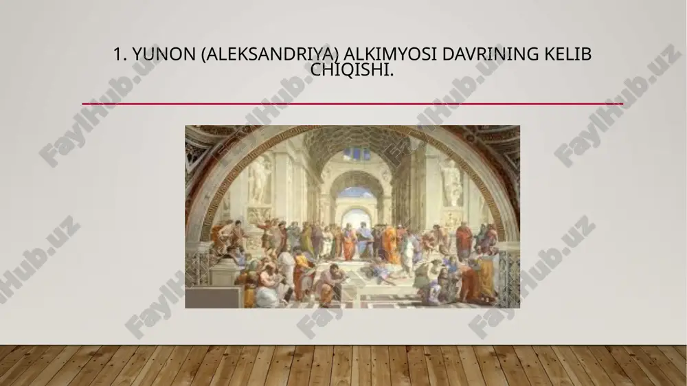eyin fors davlatini ham egallab ulkan arablar imperiyasini vujudga keltirdilar. arablar khemiea so’zini “al”-khemeua deb qaytadan nomlashdi. keyinchalik yevropaliklar bu so’zni “alkimyo” “alkimyogar” deb atashgan. alkimyo iborasi ishlatilganida 300-1600-yilgacha bo’lgan davr tushuniladi. 670-yildan keyin grek-misr alkimyosining rivojlanishini arablar to’liq nazorat ostiga olishdi, bu besh asr davom etdi. bu davrning izlarini bir qator arabcha negizli kimyoviy terminlarda saqlanib qolgan: alembic ( haydash kubi), alkali ( ishqor), alcohol ( spirt), carboy ( shisha idish), narhta (ligroin), zircon ( sirkoniy) va hokazo. qadimgi yozuvlarda uchrashicha bumoqqa quruq kukun holida bo’ladi, arablar uni al-iksir deb o’zgartirishadi, yevropaliklar tilida esa eleksir so’zi paydo bo’ladi. eleksir boshqa ajoyib xossalarga ham ega bo’lishi kerak edi, masalan u barcha kasalliklarni davolashi kerak edi va eng asosiysi abadiy hayotni bera olishi kerak edi.. natijada keyingi yuz yilliklarda alkimyogarlar parallel bo;lgan bir necha yo’llardan bordilar: bir xillari oltinni izlashdi, boshqalari hayot eliksirini, yana birlari falsafa toshini.. vii-viii asrlarda yaqin sharq …