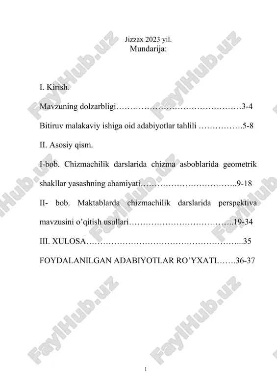 deb o’ylayman. mavzuning dolzarbligi. bugungi kunda maktablarda chizmachilik darsini o’qitishni samarali tashkil qilish asosiy vazifalardan biri hisoblanadi. o’quvchilarni chizmachilik darsiga qiziqtirish, ularning fazoviy tasavvurini oshirishda perspektiva fanining ahamiyati katta. buyum tuzilishi, hajmi to‘g‘risidagi ma'lumotning aniq bo‘lishi uni qanday darajada yoritilganligiga bog‘liq bo‘ladi. agar faqat yorug‘lik bo‘lib soya bo‘lmasa yoki faqat zulmat (qorong‘ulik) bo‘lib yorug‘lik bo‘lmasa oddiy ko‘z orqali hech bir narsani ko‘ra olish va tasavvur qilish mumkin bo‘lmasdi. tasviriy san'atda rassomlar yorug‘likning tushish yo‘nalishi va yorug‘lik kuchiga katta ahamiyat beradilar. masalan, jahldor kishi rasmini chizayotganda yorug‘lik nuri jag‘dan pastdagi qismdan yo‘naltirilsa, asardan ko‘zlangan psixologik holat samarali ochib berilgan bo‘ladi. buyumning to‘g‘ri qurilgan perspektivasi uning tuzilishi haqida ma'lumot beradi. biroq, uning perspektiv tasvirida yorug‘ va soyani aql bilan bajarish buyum yaqqolligini sezilarli darajada oshiradi. shunday ekan yorug‘-soyadan aql bilan foydalanish rassomga qiziqarli va murakkab kompozitsion echim topa olish imkoniyatini beradi. bizni o‘rab turgan fazoda yorug‘lik nuri to‘g‘ri chiziq bo‘ylab taraladi. yorug‘lik …