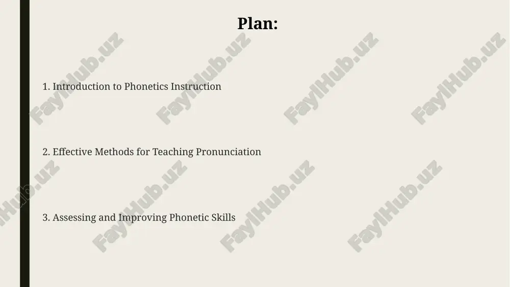 econds, distinguishes between voiced and voiceless stops, offering learners specific, measurable targets to improve their pronunciation accuracy in target language contexts. auditory phonetics methods auditory discrimination exercises, vital in phonetics, involve distinguishing between minimal pairs like /bæt/ and /pæt/. this helps learners perceive subtle differences, improving their pronunciation accuracy. using spectrograms, visual representations of sound frequencies, allows learners to analyze vowel formants and consonant bursts. analyzing waveforms provides concrete data for refining pronunciation skills. listening comprehension activities centered on identifying intonation patterns in spoken sentences are crucial. recognizing rising or falling tones aids in understanding communicative functions like questions or statements. minimal pair drills these drills often involve two phases: first, discrimination, where learners identify the target sounds in isolation, then production, where they actively produce minimal pairs, receiving immediate feedback. minimal pair drills exploit the concept of 'phonemes', using words differing by only one sound, like 'ship' and 'sheep', …
