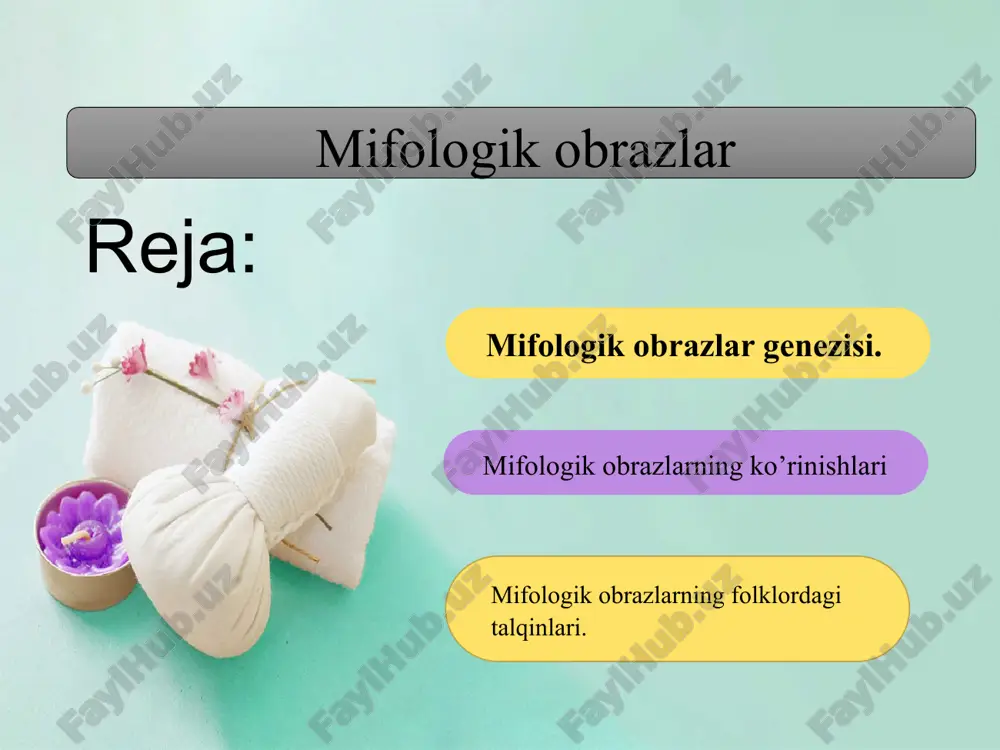 lan hayvon va o’simliklarning muayyan turlari o’rtasida qon-qarindoshlik bor deb hisoblaganlar. u hayvonlar ov qilinmagan, o‘ldirilmagan, go‘shti yeyilmagan. o‘simliklar esa e’zozlangan. bu odat dunyodagi hamma xalqlarning e’tiqodida ham bor bo’lib, bugungi kungacha saqlanib kelinmoqda. totemizm hind xalqi avstraliya xalqi o‘zbek xalqi mustaqil o’zbekistonimiz gerbida humo qushining tasviri borligi ham bejiz emas. shuningdek, xalqimiz chinor, behi, anor, tol kabi mevali va mevasiz daraxtlarga ham alohida e’tiqod bilan qaraydi. bo‘ri - mustaqil hayotga bog‘liqligi, mardligi; tuya - suvsizlikka chidashi; ot - insonga vafodorligi, ziyrakligi; burgut - baquvvat va jangari qush ekani; chinor - uzoq umr ko’rishi; anor - ichida donalarining ko‘pligi (farzand belgisi sifatida); tol - salqini va undan beshik, do’mbira yasalishi kabi fazilatlar xalq orasida shuhrat topgani ham ma’lum. qadimgi afsonalarda, ertaklarda bo‘ri, ilon, ayiq, ot, qaldirg‘och kabi obrazlarning ko’plab uchrashi bejiz emas. fetishizm “fetishizm” so‘zi lug‘atlarda portugalcha “feitico”, fransuzcha “fetiche” – sehrli narsa ma’nosini ifodalashi qayd qilingan. uning asosini qadimgi …