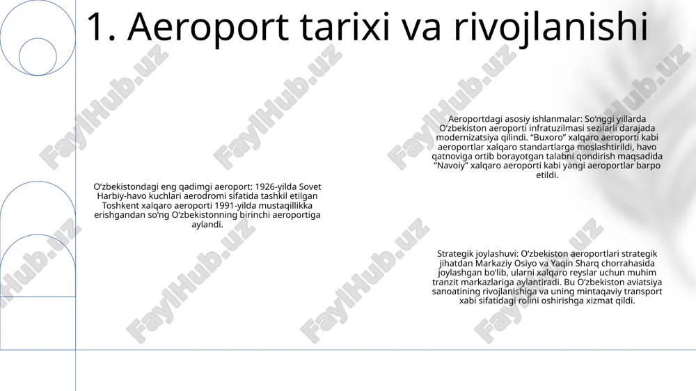 and manages airports in uzbekistan, including tashkent international airport. oʻzbekiston aeroportlari: oʻzbekiston aeroportlari is a government agency that oversees the development and operations of airports in uzbekistan. 3. havo harakatini boshqarish va boshqarish 1. yo'lovchilarni tekshirish: yo'lovchilar va ularning qo'l yuklari hech qanday taqiqlangan narsalarni olib yurmasliklari uchun rentgen nurlari va metallni aniqlashni o'z ichiga olgan xavfsizlik tekshiruvidan o'tishlari kerak. 2. cheklangan narsalar: qo'l yukida o'tkir narsalar, yonuvchan suyuqliklar va xavfli kimyoviy moddalar kabi ba'zi narsalarni olib yurish taqiqlanadi. bu narsalar bagaj sifatida tekshirilishi yoki xavfsizlik xizmatidan o'tishdan oldin utilizatsiya qilinishi kerak. 3. tekshirish jarayoni: xavfsizlik tekshiruvi jarayonida yo'lovchilar poyabzallari, paltolari va bosh kiyimlarini olib tashlashlari kerak. shuningdek, ular qo'l yukini va har qanday elektron qurilmalarni skanerlash uchun maxsus qutilarga qo'yishlari kerak. 4. aeroport xavfsizligi va xavfsizligi havo transporti va aeroportlari - o'zbekistonda joylashgan kompaniya mamlakatdagi aeroportlarni boshqarish va ulardan foydalanish uchun mas'uldir. oʻzbekiston aeroportlari — oʻzbekiston milliy aeroporti operatori, …
