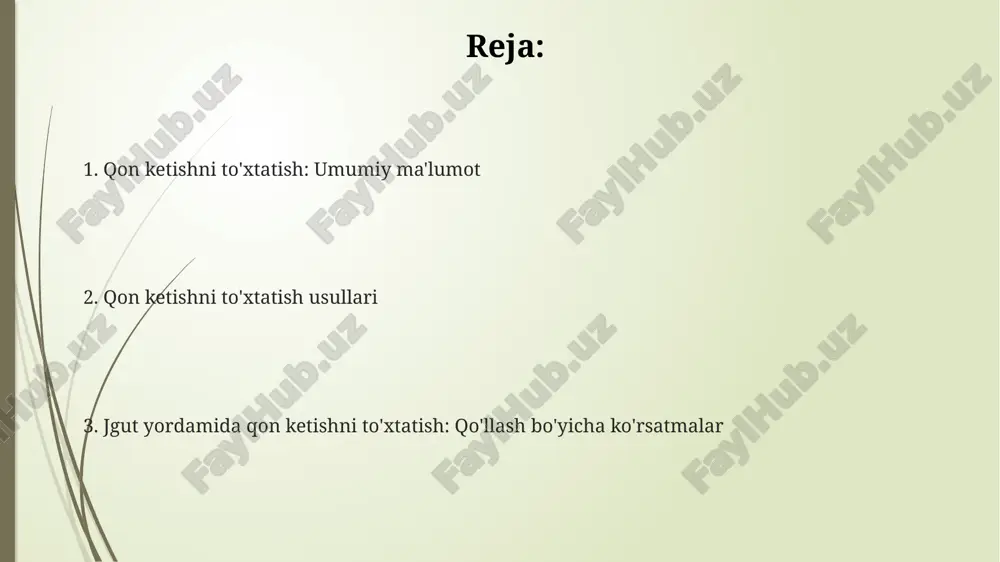 utni qo'llashda vaqtni aniq belgilash zarur, uni yozib qo'ying. chunki jgut uzoq vaqt qoldirilsa, to'qimalar nekrozga uchrashi mumkin, har 2 soatda bo'shatish kerak. jgutni qo'yishda uni teriga bevosita tegizmaslik kerak. jgut va teri orasiga mato bo'lagi qo'yilishi lozim, bu terining shikastlanishini oldini oladi. jgutni bo'g'imdan yuqoriroq qismga, lekin shikastlangan joyga yaqinroq qo'ying. jgut etarlicha mahkam tortilishi kerak, qon ketishi to'xtashi muhim. jgutni qo'yishda xavfsizlik qoidalari va ehtiyot choralari jgutni faqatgina hayot uchun xavfli arterial qon ketishida qo'llang. to'g'ri qo'yilganda, jgut og'riqni keltirib chiqaradi va periferik puls yo'qoladi. jgutni qo'yish vaqtida, har 2 soatda kamida 10-15 daqiqaga bo'shating, qon aylanishini tiklang, aks holda to'qimalar nekrozga uchrashi mumkin. har doim jgut qo'yilgan vaqtni aniq belgilang (soat va daqiqa), bu ma'lumot tibbiyot xodimlariga muhim klinik qarorlar qabul qilishda yordam beradi. jgut qo'yilgan bemorni parvarish qilish va kuzatish jgut ostidagi terini har ikki soatda bir marta tekshiring. bosim natijasida teri shikastlanmaganligiga (masalan, qizarish yoki …