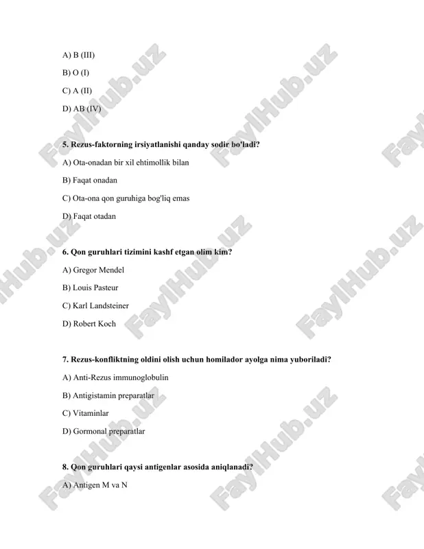 qon guruhi va rezus-faktor - Page 2