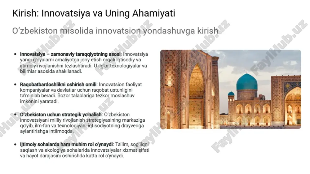 innovatsion faoliyat sohasidagi respublika, tarmoq va hududiy davlat dasturlari. - Page 2