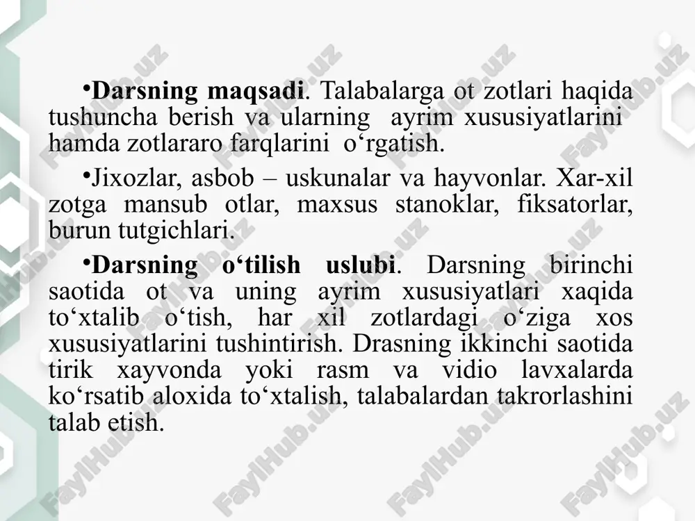 ratishda ishtirok etganlar. x1-x11 asrlardan boshlab arab oti bolqon yarimoroli, avstriya, germaniya, fransiya, italiya, turkiya, xindiston, xitoy va boshqa mamlakatlarda tarqalgan va qator mahalliy ot zotlarini yaratilishida qatnashgan. arab zoti rossiyaga xviii asrda keltirildi va u mahalliy ot zotlari bilan chatishtirilib orlov yo‘rtoqisi, orlov salt miniluvchi, strelesk, terskiy kabi yangi zotlar yaratildi. arab otlari chiroyliligi, tanasining mutanosib tuzilganligi, zich konstitusiyaga ega bo‘lganligi bilan boshqa zotlardan ajralib turadi. bo’yi baland emas, boshi kichik va quruq, peshonasi keng va qavariq, ko‘zlari katta, bo‘yni yo‘g‘on, orqa oyoqlari qilichsimon. biyalarining o‘rtacha tana o‘lchamlari quyidagicha: qarchig‘ay balandligi 154 sm, tanasining qiya uzunligi 152 sm, ko‘krak qafasining aylanasi 178 sm, kaft aylanasi 18,7 sm. ular serpusht bo‘lib ko‘p yashaydi, kasalliklarga chidamli. juda yengil va yumshoq yuradi, odamga tez o‘rganadi, yuvosh. yuqorida aytib o‘tilgan ot zotlaridan tashqari salt miniluvchi ot zotlariga don. budyonov, kustanay, terskiy, qorabair zotlari ham kiradi. yo‘rtoqi ot zotlari. eng birinchisi norfol zoti 1755 …