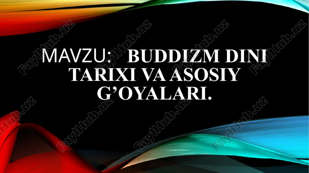 ilgan, “lalitavistara” - milodning ii-iii asrlarida yuzaga kelgan, “buddaxacharita” - budda faylasuflaridan biri ashvagxoshey tomonidan milodning i-ii asrlarida yaratilgan, “nidanakatxa” – milodning i asrida yozilgan va “abnixishkramansutra”. budda mil. avv. 563 yilda tug‘ilib, 483 yilda vafot etgan. siddxartxa shakya qabilasining podshosi shuddxodananing o‘g‘li edi. uning saroyi himolay tog‘lari etagida kapilavasti degan qishloqda bo‘lgan (hozirda nepal hududida). onasi - malika mayya. buddaviylik ta’limoti. buddaviylik qadimiy hind diniy-falsafiy ta’limotlari asosida vujudga kelgan, amaliyot va nazariyotdan iborat diniy tizimdir. budda yangi diniy qonun-qoidalar, rasm-rusumlar ishlab chiqmagan. balki har bir inson tug‘ilish va o‘lim mashaqqatlaridan qutilishi uchun amal qilishi lozim bo‘lgan bir necha ko‘rsatmalarni ishlab chiqdi, xolos. uning ta’limoti insoning hayolida, ishlarida va o‘zini tutishida samimiy olijanoblik g‘oyasini ilgari suradi. u vedalardagi gunohsizlik ta’limotini inkor qildi, hayvonlarni qonli suratda qurbonlik qilishni qoraladi, varna (kasta) tizimini va undagi ruhoniylarning boshqalardan ustunligini inkor qildi. budda oliy yaratuvchi kuchning borligiga shubha va ishonchsizlik bildirgan. uning fikricha, eng …