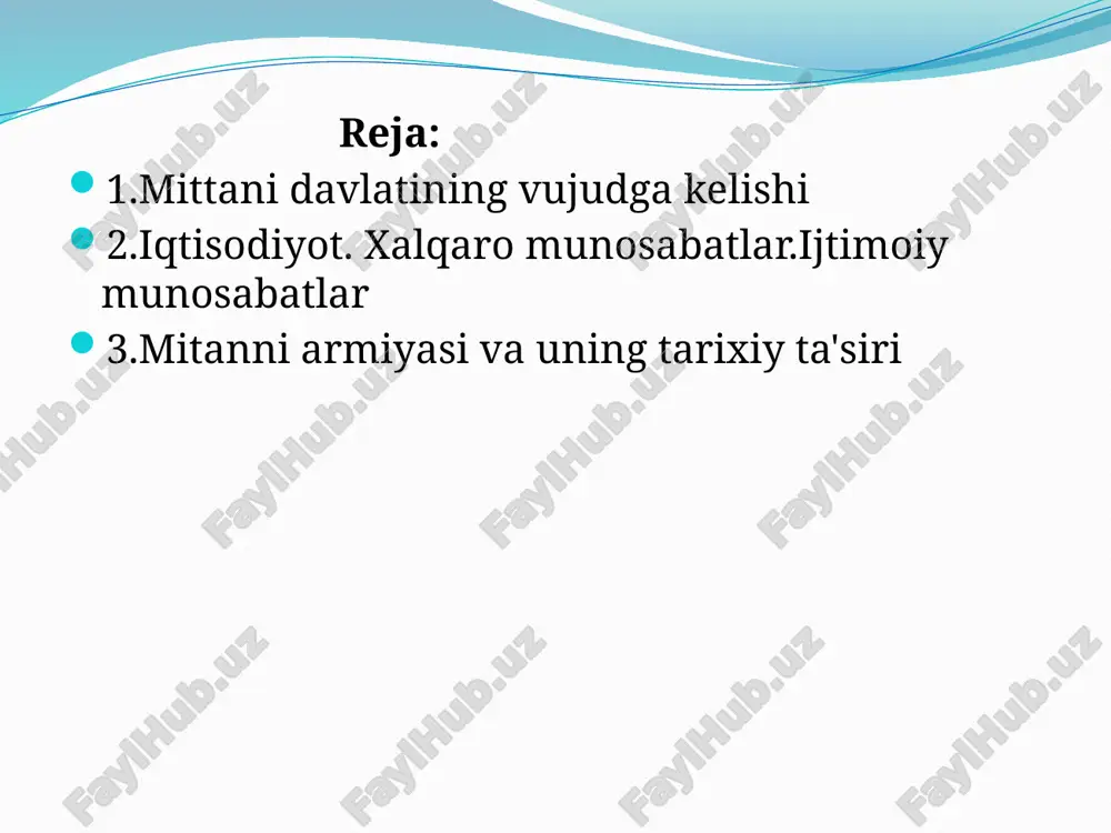 iy bo'linish jamoalarning qo'shimcha taqsimlanishiga yordam berdi. davlatda qarzga qullik va sudxo'rlik hukmronlik qilib, boy va kam ta'minlangan oilalarni barbod qildi. ushbu fonda qarz qulligi ko'pincha o'zini namoyon qildi. yuqori foiz stavkalari bilan garovga qo'yilgan kreditlar keng tarqalgan bo'lib, ko'pincha uy egalarini buzadi, o'z-o'zini sotish uchun abadiy yoki vaqtincha foydalanish uchun qullikka sotadi. biroq, qullar ko'plab imtiyozlarga ega edilar. bunday erkinliklarga erkin ayollar bilan nikoh qurish yoki mulkni o'tkazish uchun uchinchi shaxsni qullikka olish qobiliyati kiradi. mitanni armiyasi va uning tarixiy ta'siri. armiya davlatning katta kuchiga ega edi. unga piyoda askarlarning og'ir qurollari, militsiyalar, jang aravalari, boshqarish mahorati ko'plab hukmdorlarga ma'lum bo'lgan va ularning jangchilarini tayyorlash uchun asos bo'lgan. miloddan avvalgi 16-15 asrlar mitanni maksimal darajada gullab-yashnash davri bo'ldi, bu kuchli, qudratli va kuchli davlatni yaratish davri bo'lib, u lullubi, kutis jamoalari, nineviya, arrafa, ossuriya jamoalari ustidan barcha shartsiz ta'sirini kengaytirdi. xettliklar bilan janglardan so'ng mitanning ta'siri osiyo, falastin va …
