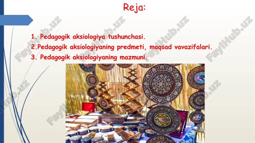 ijtimoiy pedagogika oila pedagogikasi qiyosiy pedagogika pedagogik aksiologiya aksiologiya falsafaning mustaqil sohalaridan biridir. mazkur tushuncha adabiyotlarda turlicha talqin etiladi. aksiologiya yunoncha suz bo’lib, axio — qadriyat, logos — ta’limot, so’z, ya’ni qadriyatlar haqidagi ta’limot ma’nosini bildiradi. i.t.frolova tahriri ostidagi falsafiy lug’at(1986)da aksiologiyaga qadriyatlar tabiatini falsafiy jihatdan tadqiq etish, deb ta’rif beriladi. aksiologiya g’arb falsafasida xix asr oxiri — xx asrning boshlarida umumiy «qadriyatlar muammosi»ning ba’zi murakkab masalalarini hal etishga urinish sifatida yuzaga keldi. qiyomiddin nazarov umumiy tahriri ostidagi «falsafa: qomusiy lug’at»(2004)da «aksiologiya»ga aksiologik ong, qadrlash tuyg’usi, aksiologik bilish, qadriyatli yondashuv va boshqalar asosida to’plangan qadriyatlar to’g’risidagi bilimlar sistemasi sifatida ta’rif berilgan. v.e.kemerov umumiy tahriri ostidagi zamonaviy falsa­fiy lug’at(1998)da «aksiologiya» tushunchasi insonda kelajakka bo’lgan o’zining hayotiy intilishlari, mavjud hayot uchun mo’ljalni ola bilish, o’tmish, umumahamiyatlilikni oqlash yoki ayblashni qadriyatli loyihalash shakl va usullari haqidagi ta’limot sifatida ta’rif beriladi. aksiologiya tushunchasi qadriyat va qadriyatlar haqidagi ta’limotga qaraganda, keyinroq paydo bo’lgan. mazkur tu­shuncha …