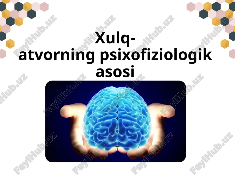oitlari bilan aniq belgilab qo’yilgandir. aks ettirishning bir-biriga o’xshashligi eng avvalo sezgi a’zolari va nerv sistemasining to’zilishiga bog’liqdir. retseptor muayyan tudagi ko’zgatuvchilarga kanchalik nafis javob qilsa, reaktsiya ham shunchalik bir-biriga o’xshash bo’ladi. bunda ma’lum darajada tugridan-tugri boglanish bor. masalan, kurish retseptori kuyoshning tarkok nurini aks ettirishga moslashuv munosabati bilan rivojlanadi. tananing har bir qismida gangliylar kushilib, bir-biri bilan nerv yullar orkali boglangan nerv markazlarini tashqil qiladi. ayniksa bosh qismida joylashgan markaz murakkab to’zilgandir. nerv sistemasining oliy tipi - naychasimon nerv sistemasidir. u naychasimon qilib birlashgan nerv xujayralaridan tashqil topgan bo’ladi. umurtkalilarda evolyutsiya jarayonida orka va bosh miya - markaziy nerv sistemasi paydo bo’ladi va rivojlanadi. nerv sistemasi va retseptorlarning rivojlanishiga muvofik ravishda psixik aks ettirish shaqllari ham murakkablashadi. bosh miyada turli xildagi funktsiyalarni o’z zimmasiga oladigan alohida cheklangan markazlar xosil bo’ladi. bu markazlar maxsus nerv birikmalari - assotsiativ zonalar orkali o’zaro bog’lanadi. shunday qilib, psixikaning evolyutsiyasi retseptorlar funktsiyalari shaqllarining, shuningdek …