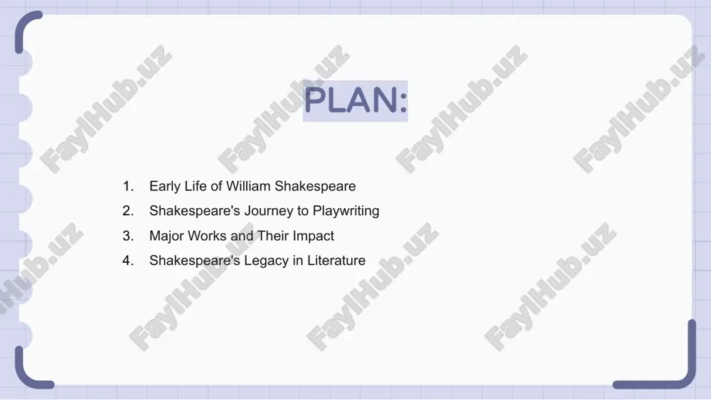 nce and universal appeal through the ages.'} shakespeare's legacy in literature william shakespeare, born in 1564, transformed literature profoundly. known as the bard, his timeless works explore human nature, emotions, and morality, influencing generations of writers globally. shakespeare’s remarkable plays and sonnets delve into themes like love, ambition, and betrayal. works such as 'hamlet' and 'romeo and juliet' remain celebrated globally for their poetic brilliance. his unparalleled legacy shaped modern storytelling, contributing new words and phrases to english. shakespeare's works inspire countless adaptations, ensuring his influence endures across literature and other creative realms. the timeless appeal of his stories william shakespeare, born in 1564 in stratford-upon-avon, england, authored 39 plays and 154 sonnets. his works explore universal themes, inspiring audiences for centuries. captivating tales like 'romeo and juliet,' 'hamlet,' and 'macbeth' showcase complex characters, timeless struggles, and human emotions, resonating across cultures and generations worldwide. through poetic brilliance and innovative …