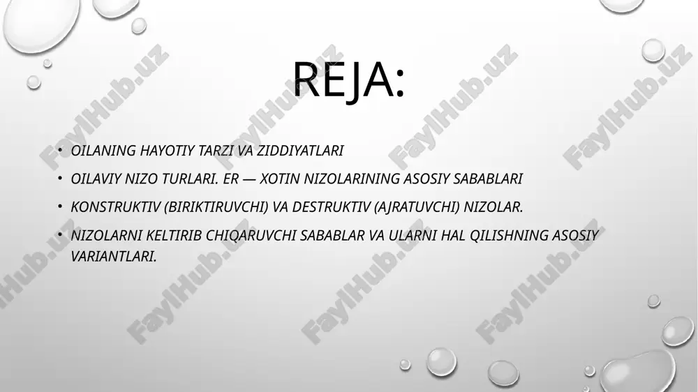 dagi obro‘si, kerakligi darajasi pastlay boshlaydi. bu davrga kelib ota ham, ona ham o‘zining farzandiga nisbatan munosabatlarini o‘zgartirishga majbur bo‘ladi, chunki bolada yangicha talab va istaklar, yangicha fikrlash, urf-odatlar, musiqaga havas, turli xil guruhlar bilan muloqotda bo‘lishga intilishlar paydo bo‘ladi. 5-bosqich. bolalar katta bo‘lib, balog‘at yoshiga yetadilar, o‘qishlarni tugatib, mustaqil kasb-hunar egallash bosqichiga qadam bosganda, ayrim yoshlar mustaqil oilaviy hayot qurishga ham ulguradilar. shu davrga kelib, “bola – ota-ona” munosabatlari deyarli tugaydi ayrim bo‘linmagan oilalarda o‘g‘il uylangandan keyin ham, qiz farzandli bo‘lganda ham ota-onalar ularning g‘amini yeb, hayotda qoqilmasliklari uchun harakat qilaveradi. hattoki, mamlakatimizning deyarli barcha hududlarida shunday odatlar borki, ona ko‘zi yorigan qizining oziq-ovqati, yemishi uchun to‘la o‘zini javobgar, deb hisoblaydi. shuni ham ta'kidlash joizki, ayrim hollarda ota-onaning yoshlar hayotiga aralashuvi shu qadar bevosita xarakterli bo‘ladiki, bu yoshlar bilan ota-onalar o‘rtasidagi nizolarga ham sabab bo‘ladi, qaynona va kelin, qaynota va kuyov o‘rtassida nizolar ham ana shunday aralashuvning ko‘pligidan kelib …