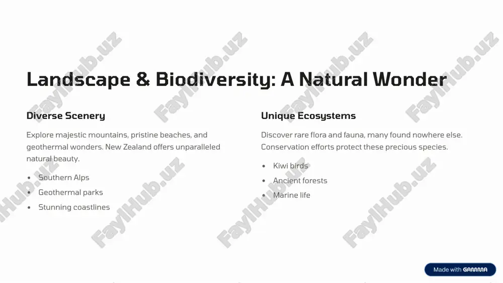 landscape & biodiversity: a natural wonder - Page 2