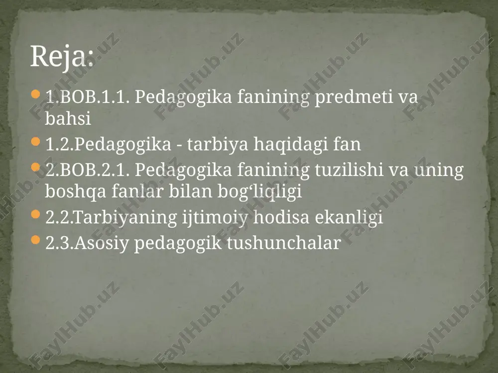 rttirilgan tajribalar to'plangandan keyin o‘sha tajribalami umumlashtirish, yoshlar tarbiyasi haqida qonunqoidalami ishlab chiqish zaruratini taqozo etadi ,_j avvalo, pedagogikaning nazariy kurtaklari falsafa negizida paydo bo‘ladi. ba’zi falsafiy fikrlar quldorlik jamiyatidayoq rivojlana boshlagan edi. qadimdan inson tarbiyasiga oid fikrlar xalq maqollarida, afsonalarda, dostonlarda o‘z ifodasini topgan. ularda rostgo‘ylik, ota-onaga hurmatehtirom kabi fazilatlar tarannum etilgan. «alpomish», «to‘maris» kabi doston va ertaklarda vatanparvarlik, insonparvarlik tuyg‘ulari ulug'lanadi. ta’lim va tarbiya masalalari hamisha mutafakkir, yozuvchi, olimlar xayolini band qilib kelgan. ular o‘zlarining bola tabiati, ulami barkamol inson qilib tarbiyalash haqidagi yorqin mulohazalari bilan pedagogika fani ravnaqiga ulush qo‘shganlar. . . pedagogikada «tarbiya» so'zi turli ma’noda ishlatiladi. chunonchi, tarbiya keng sotsial ma’noda, ijtimoiy hodisa sifatida qo‘llanilganda jamiyatning barcha tarbiyaviy vositalarini: oilani, maktabgacha tarbiya muasaanalarinl, o'quv-torbiyn muassasalarini, mehnat jamoalari, axborot manbalarining tarbiya yo'natishida olib boradigan harakatlarini o‘z ichiga oladi. bu tarbiya vositalari o‘sib kelayotgan yosh avlodning har tomonlama kamol topishiga xizmat qiladi. / /pedagogik adabiyotlarda va amaliyotcla …