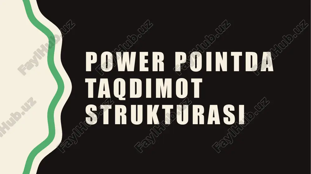 power pointda taqdimot strukturasi - Page 2