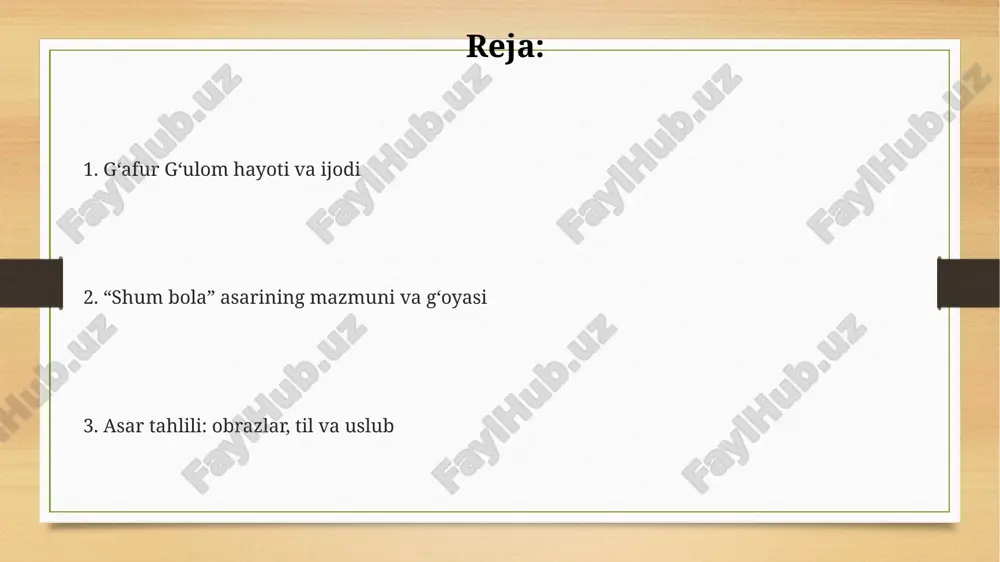 shum bola asarining mazmuni va gʻoyasi - Page 2