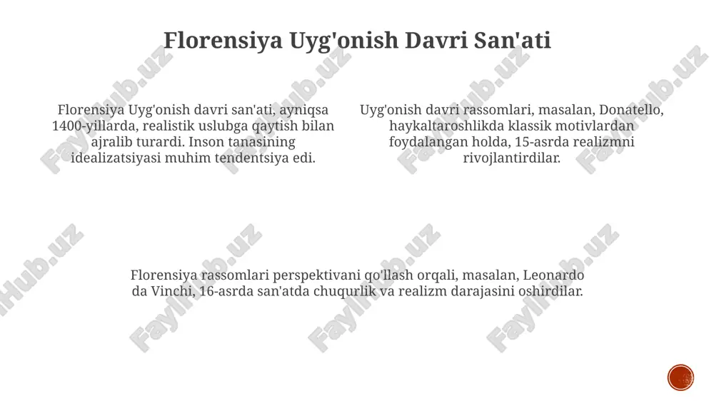 florensiya uyg'onish davri san'ati - Page 2