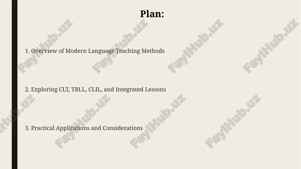 tasks, like planning a 2-day trip, drive tblt, enhancing learners’ practical language skills instead of grammatical perfection. content and language integrated learning (clil): blending subjects clil uses the '4cs framework': content, communication, cognition, culture. this model supports 2 or more subjects; for example, teaching 19th-century history through english language acquisition. clil lessons boost both content knowledge and l2 skills. studies show a 15-20% improvement in subjects when integrated, boosting fluency and expanding relevant subject terminology. clil offers dual-focused aims, blending content and language objectives. if the content focus is ecosystems, the language focus might involve using specific vocabulary with 80% accuracy. integrated lessons: weaving skills and knowledge thematic units are common in integrated lessons, linking topics, for example, 'water' across science, math, and art. this supports comprehensive understanding. integrated lessons combine 2+ subjects, like history and english, fostering deep learning. students develop 21st-century skills by applying concepts across disciplines. assessment …