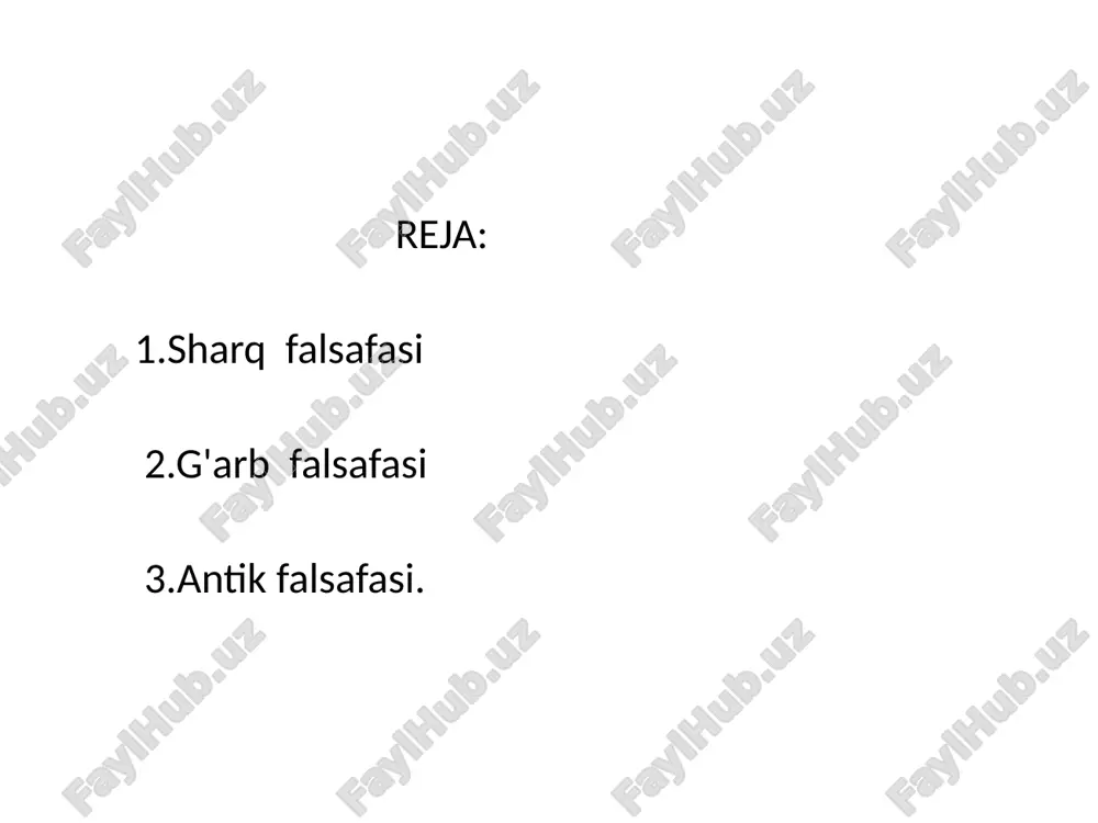 falsafa fanidan tayyorlangan taqdimot - Page 2