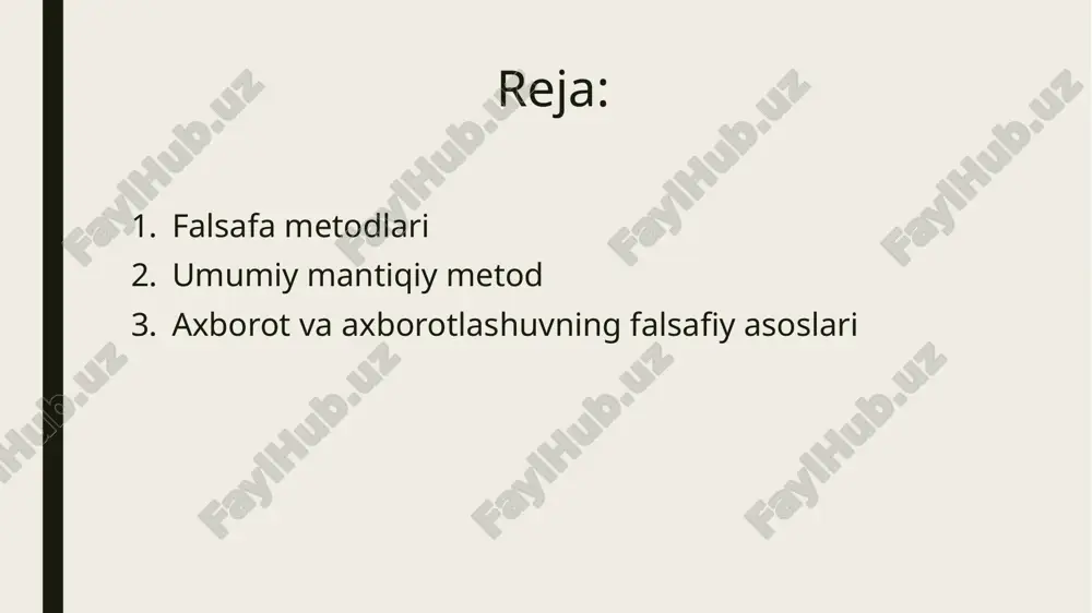 ’p qisimlardan iborat bo’lib, o’zaro murakkab aloqadorlikdagi komponetlar tizimini o’rganadi. bifurkatsiya- ikkilanish nuqtalarining mavjudligini hamda rivojlanish davomining har xilligini nazarda tutadi. fluktuatsiya- umumiy holda ta’sirlatishni anglatadi. ularning 2 katta turkumi: tashqi muhit yaratadigan fluktuatsiyalar va tizimning o’zida vujudga keladigan fluktuatsiyalar farqlanadi. dissipativ tizm- ta’sirlar tarqaladigan tizim hisoblanadi.umuman olganda, bu fluktuatsiyalar to’la qamrab olgan tizim xulq-atvorning xususiyatidir. attraktorlar- to’plamlarni o’ziga tortuvchi, elementlar intiladigan markazlarni hosil qiluvchi tuzilma. axborot so’nggi yillarda “axborot”, “invariantlik”, “nomuayyanlik” kabi umumiy tushunchalar falsafiy tahlil predmetiga aylandi. axborot- ob’yektiv reallikning muhim qismini ifodalovchi tushuncha bo’lib, o’zini saqlash qayta ishlash va ta’sir natijalaridan foydalanish uchun mo’ljallangan moddiy tizimlarda namoyon bo’ladi. e’tiboringiz uchun raxmat image1.png image2.jpg image3.jpg image4.jpg image5.jpg 702634 /docprops/thumbnail.jpeg