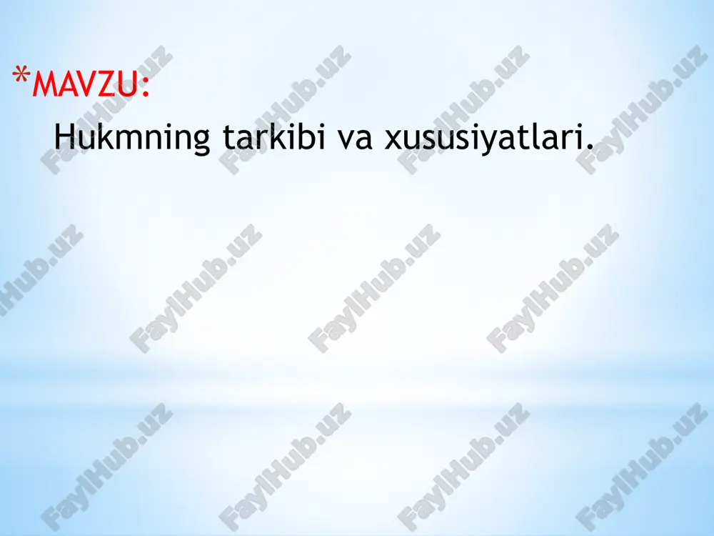 hukmning tarkibi va xususiyatlari - Page 2