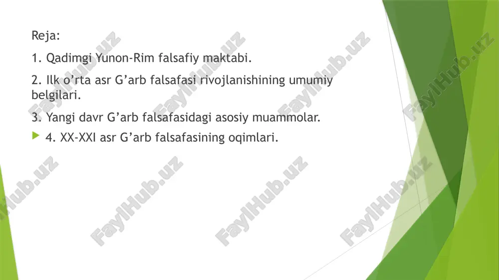 ot va o‘lim, uyg‘oqlik va uyqu, yoshlik va qarilik va sh.k. «eng toza va eng iflos dengiz suvi: baliqlar uchun u to‘yimli va xaloskor, odamlar uchun esa u ichishga yaroqsiz va hayot uchun xavflidir». ko‘rib turganimizdek, qadimgi yunon faylasufi o‘zgarishning umumiyligi va har bir xossaning qarama-qarshi holatga o‘tishi narsalarning barcha sifatlariga nisbiy tus berishini, ya‘ni muayyan holatlarga bog‘liq qilib qo‘yishini qayd etadi. platon ham ijtimoiy muammolarni tahlil qilgan. u davlatning mohiyati va shakllarini shaxs, ayniqsa podshoning shaxsi nuqtayi nazaridan o‘rgangan. uning fikricha, podsho haqiqatparvarlik, oqillik, mardlik, adolatparvarlik kabi fazilatlarga ega bo‘lishi lozim; umuman olganda, odshoda inson barcha qobiliyatlarining oqilona mushtarakligi mavjud bo‘lishi darkor. platon insoniyat tarixida birinchi ideal davlat nazariyasini yaratadi. u davlatning uch shaklini tan oladi: monarxiya, aristokratiya va demokratiya. bu shakllarning har biri ikki ko‘rinishda: qonuniy va noqonuniy yoki zo‘rlik ishlatishga asoslangan ko‘rinishlarda amal qiladi. platon davlatning qonuniy shaklini ma‘qul ko‘radi. uning fikricha, davlatni faylasuflar hammadan yaxshiroq boshqara …